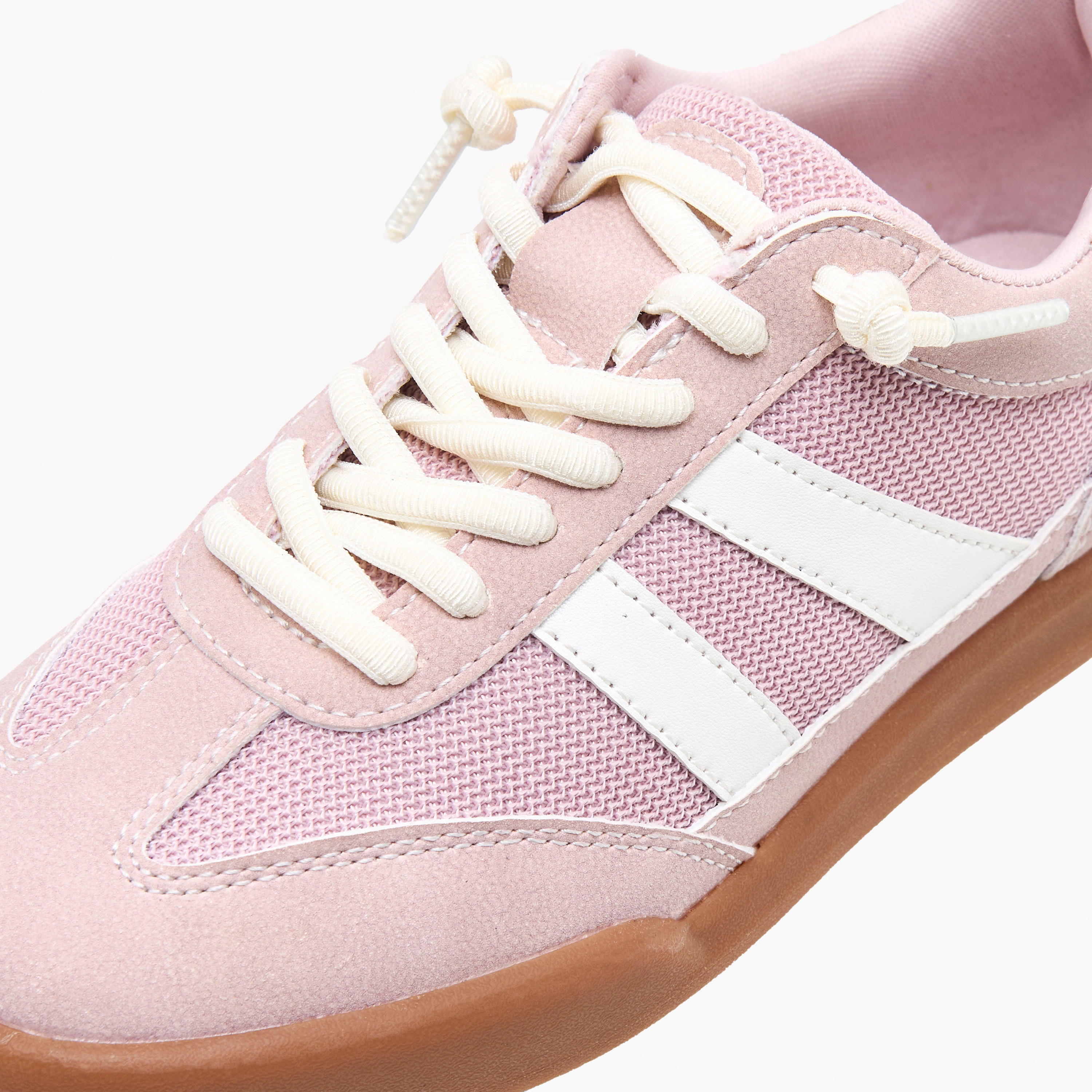 حذاء سنيكرز بطول الكاحل برباط إغلاق للبنات من ليتل ميسي-girls-shoes-sneakers-image-4