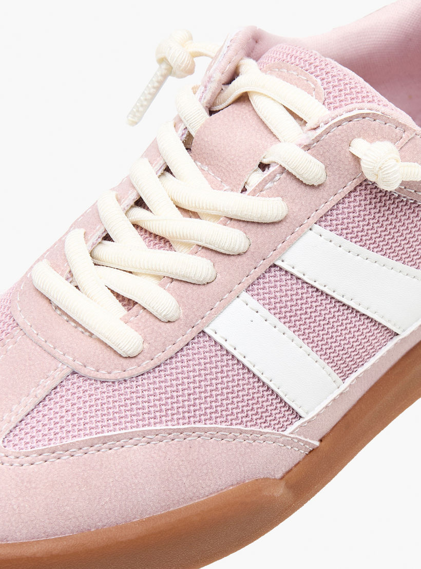 حذاء سنيكرز بطول الكاحل برباط إغلاق للبنات من ليتل ميسي-girls-shoes-sneakers-image-4