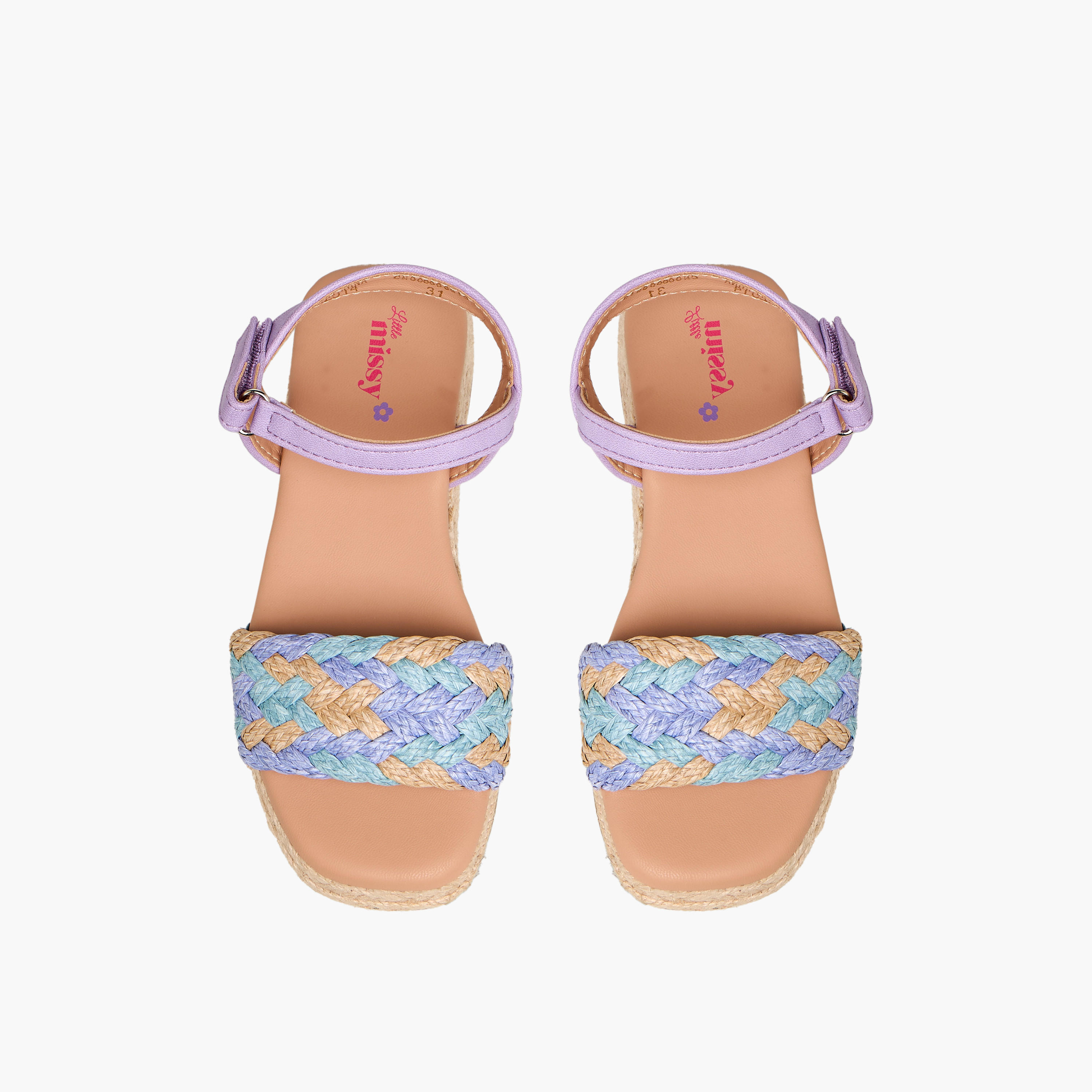Little Missy Girls Hook and Loop Strap Sandals-girls-shoes-sandals-image-1