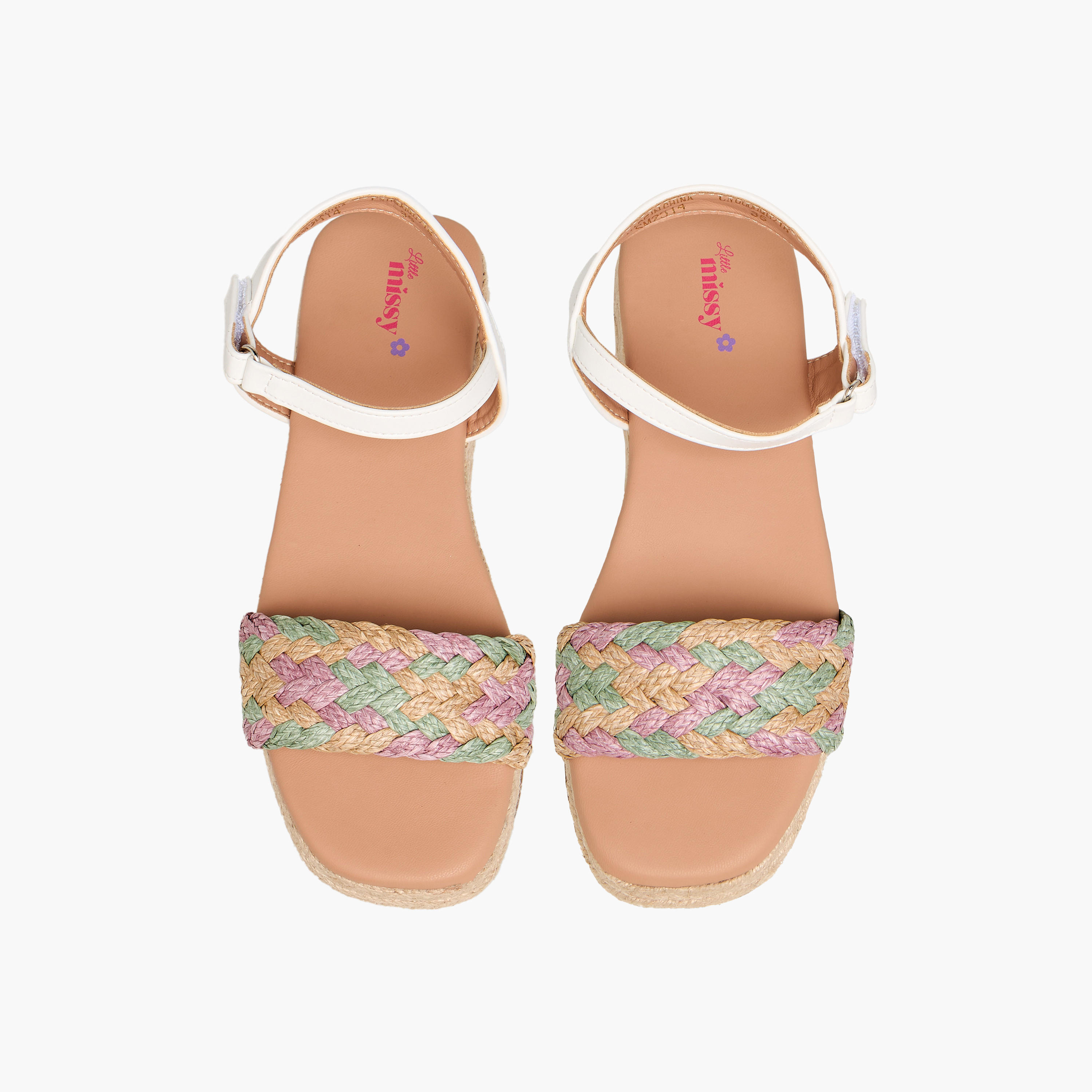 Little Missy Girls Hook and Loop Strap Sandals-girls-shoes-sandals-image-1