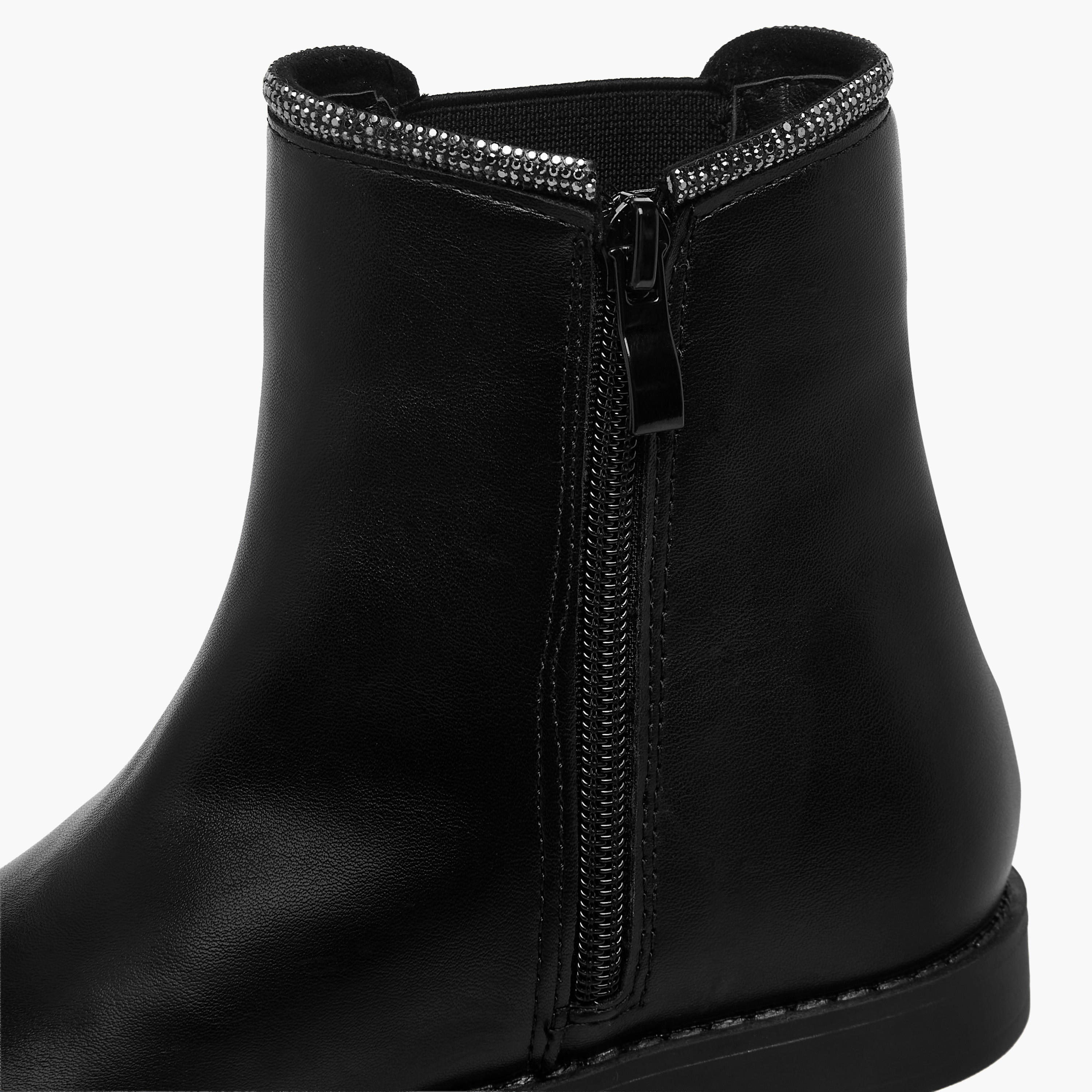 بوت برقبة عالية وتزيينات للبنات من سيليست-girls-shoes-boots-image-5