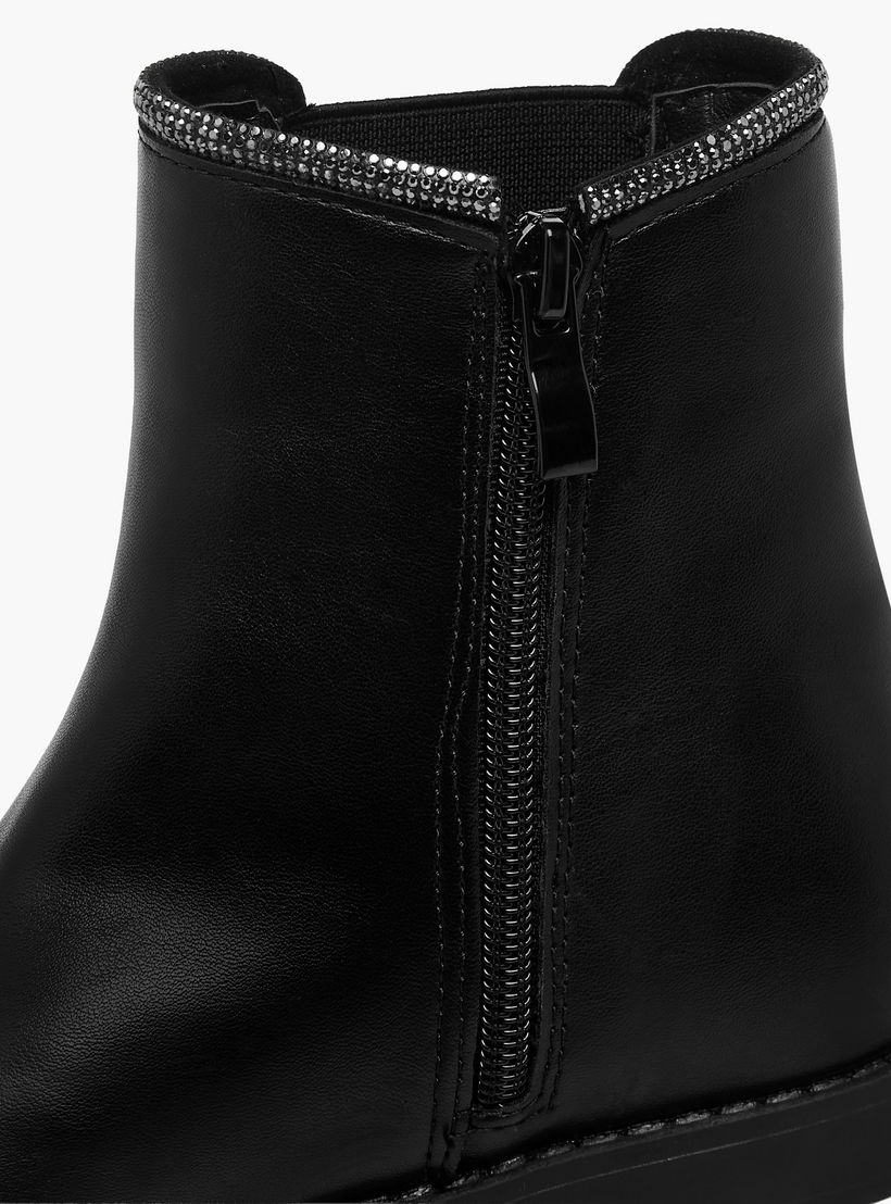 بوت برقبة عالية وتزيينات للبنات من سيليست-girls-shoes-boots-image-5