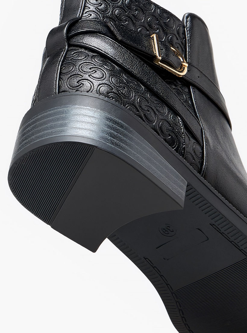 Celeste Women Monogram Print Ankle Boots-women-shoes-boots-image-5