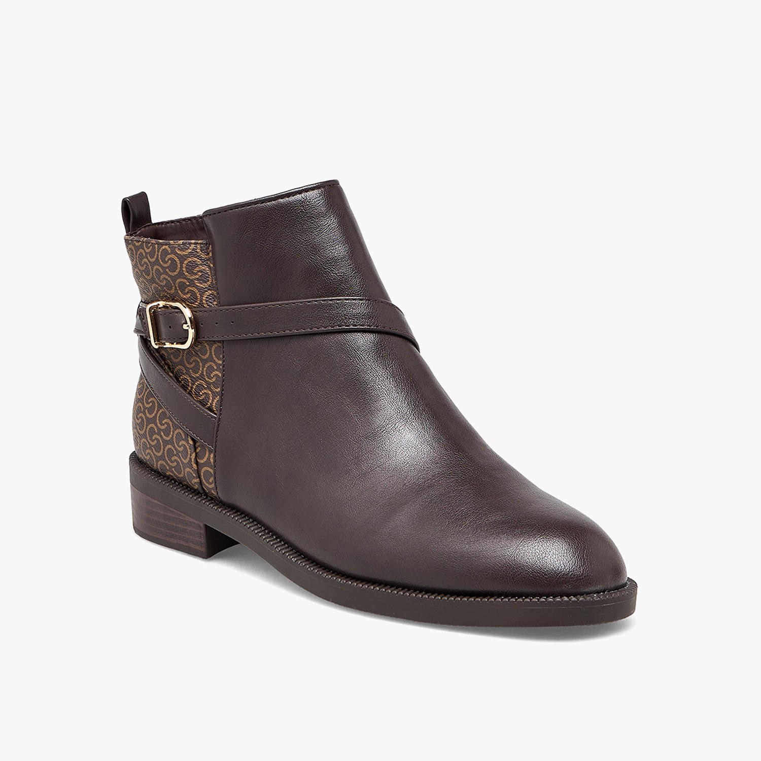 Celeste Women Monogram Print Ankle Boots-women-shoes-boots-image-2