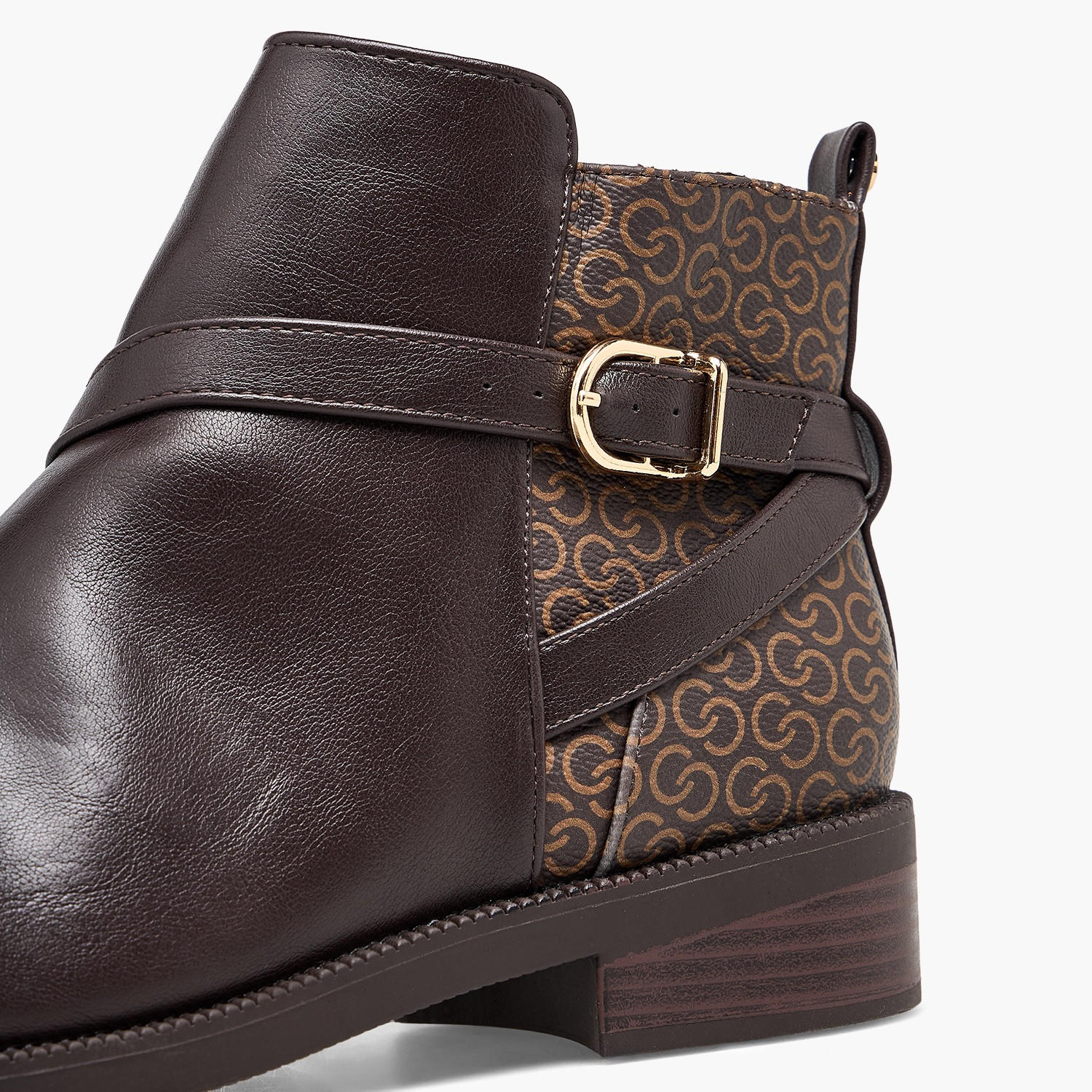 Celeste Women Monogram Print Ankle Boots-women-shoes-boots-image-4