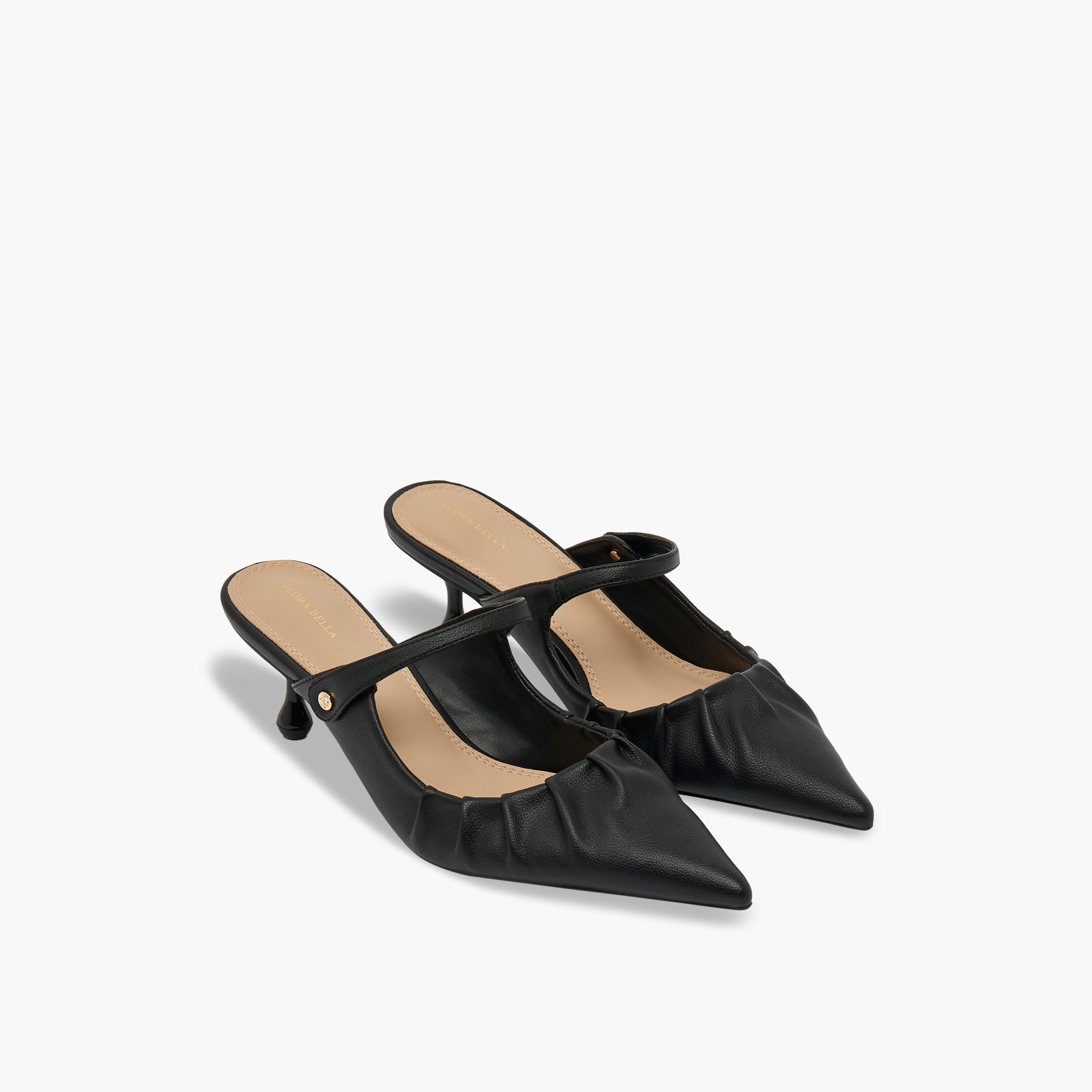 Flora Bella Women Pleated Pointed Toe Shoes-women-shoes-heels-image-1