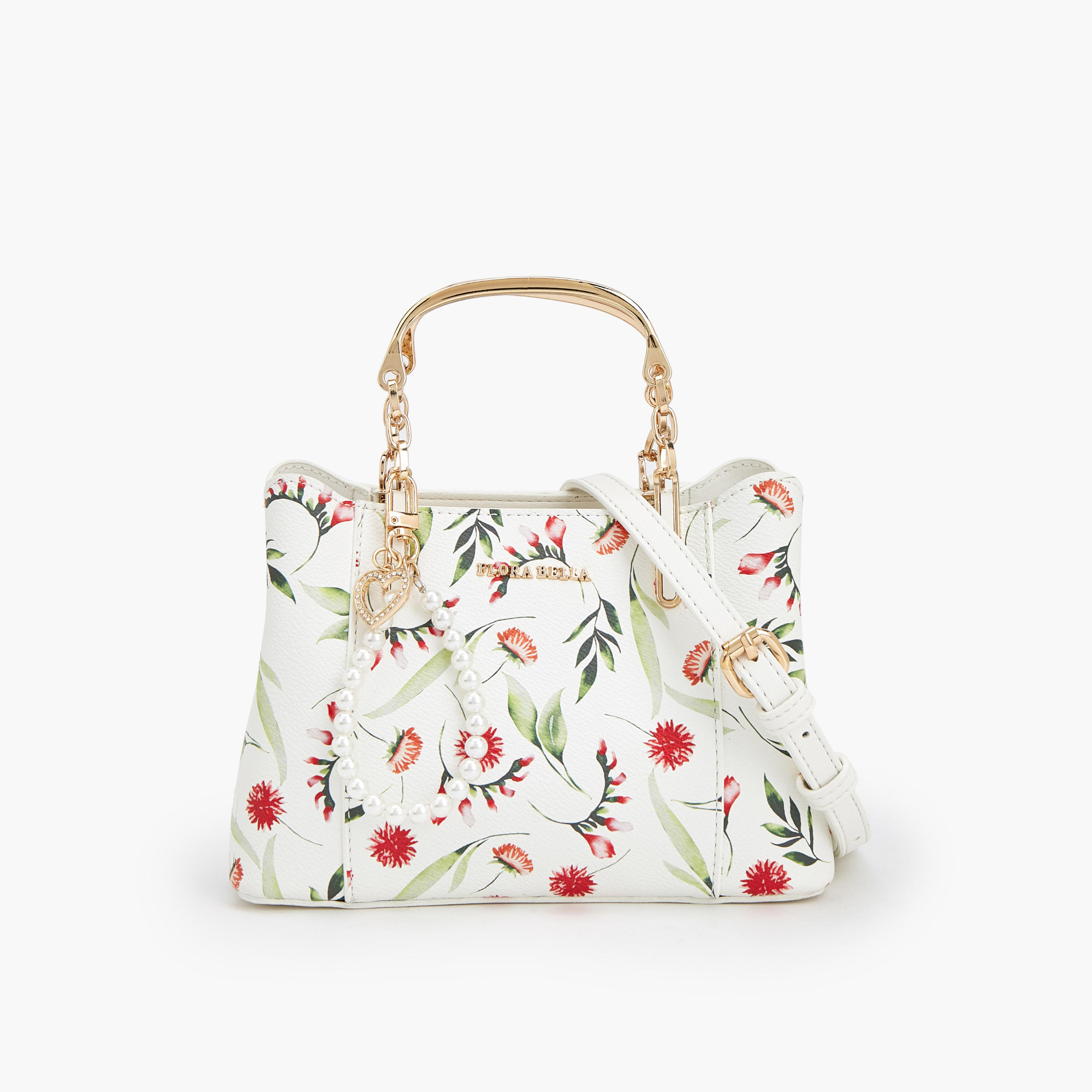 Flora Bella Printed Tote Bag with Detachable Shoulder Strap-women-bagsandwallets-handbags-image-1