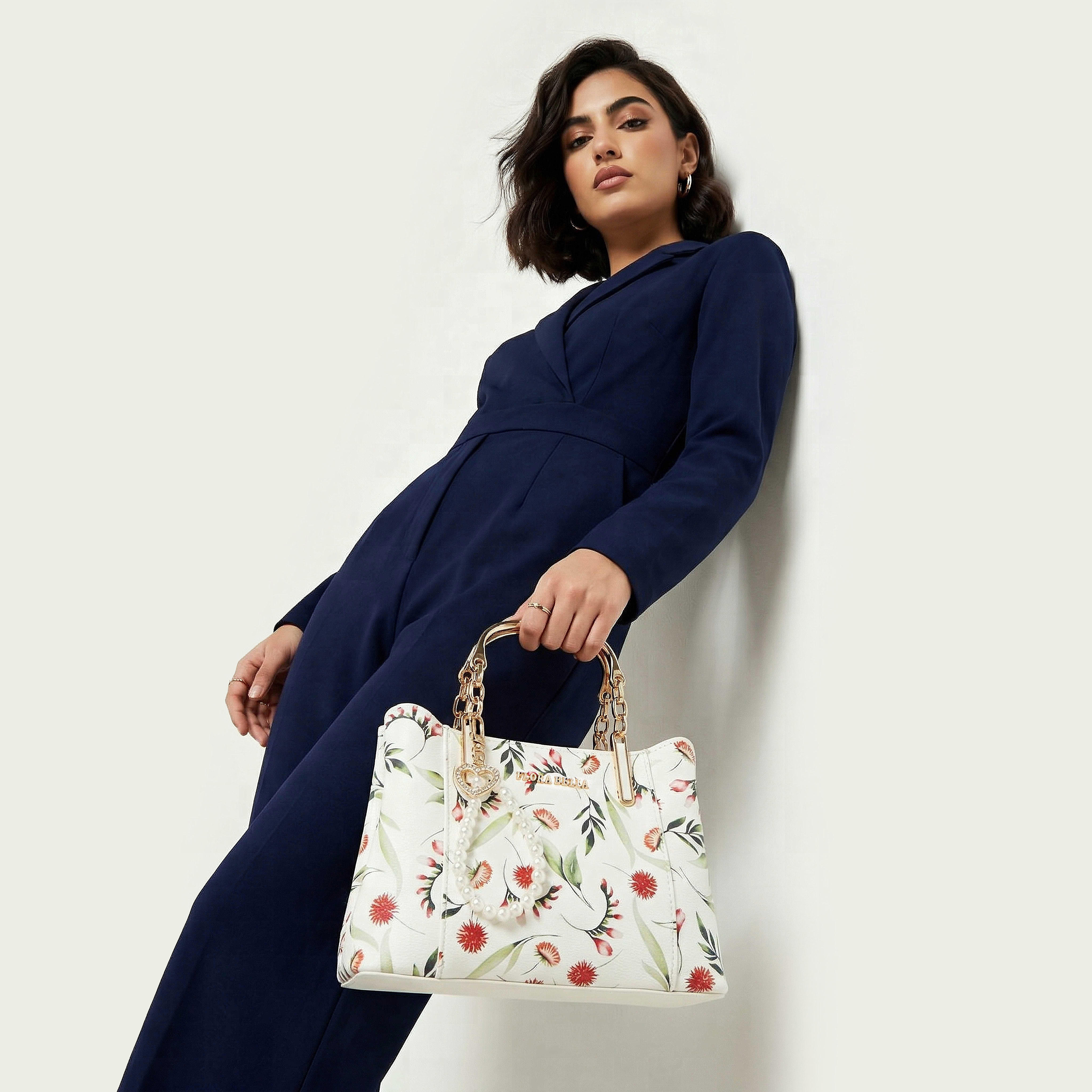 Flora Bella Printed Tote Bag with Detachable Shoulder Strap-women-bagsandwallets-handbags-image-2