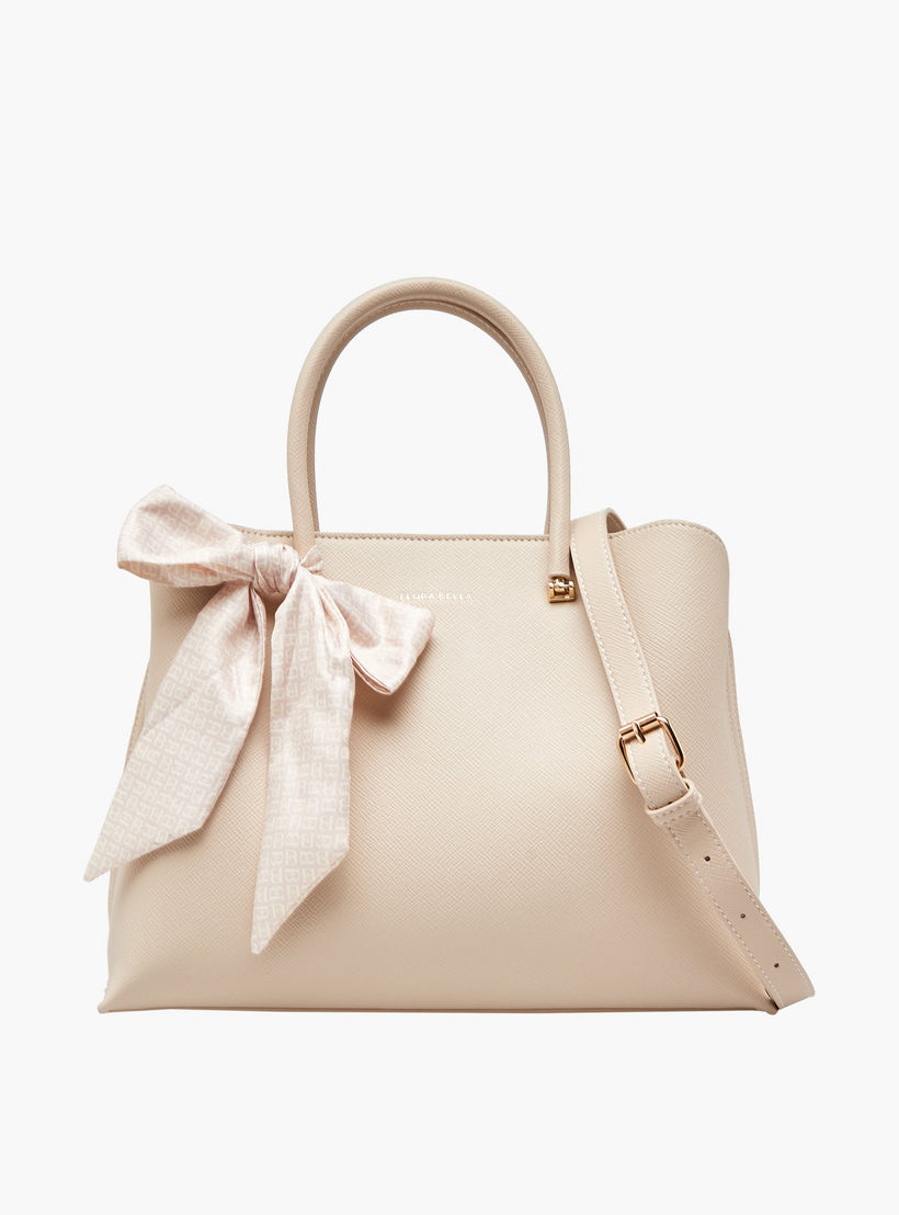 Flora Bella Scarf Accent Tote Bag with Detachable Strap-women-bagsandwallets-handbags-image-1