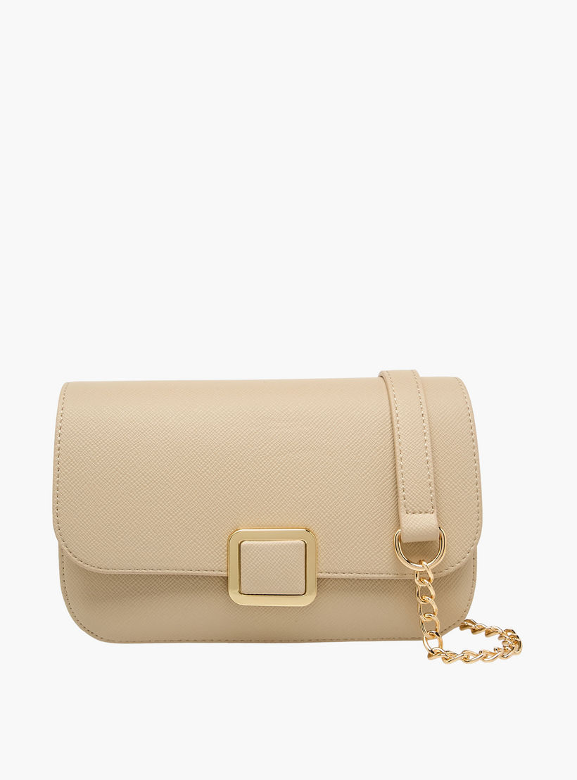 Flora Bella Textured Crossbody Bag with Detachable Chain Strap-women-bagsandwallets-handbags-image-1