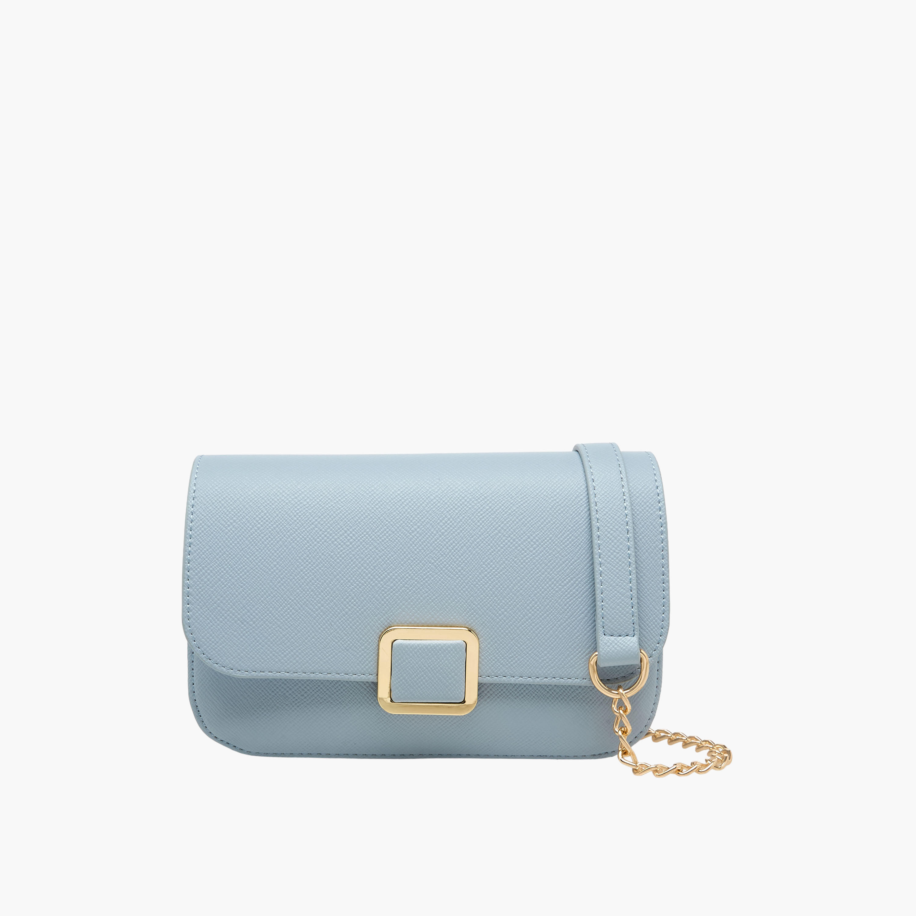 شنطة كروسبودي بارزة الملمس بحزام سلسلة قابل للفصل من فلورا بيلا-women-bagsandwallets-handbags-image-1