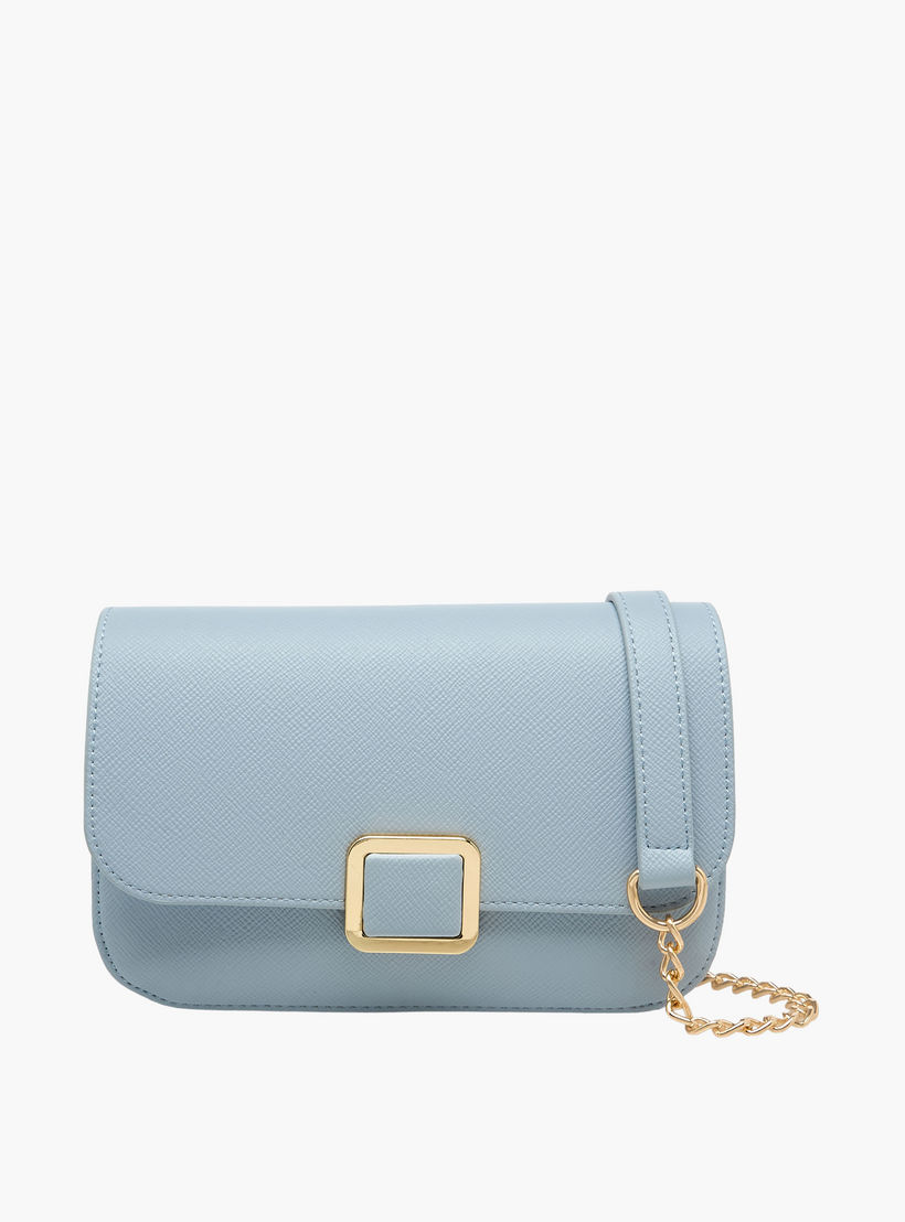 شنطة كروسبودي بارزة الملمس بحزام سلسلة قابل للفصل من فلورا بيلا-women-bagsandwallets-handbags-image-1