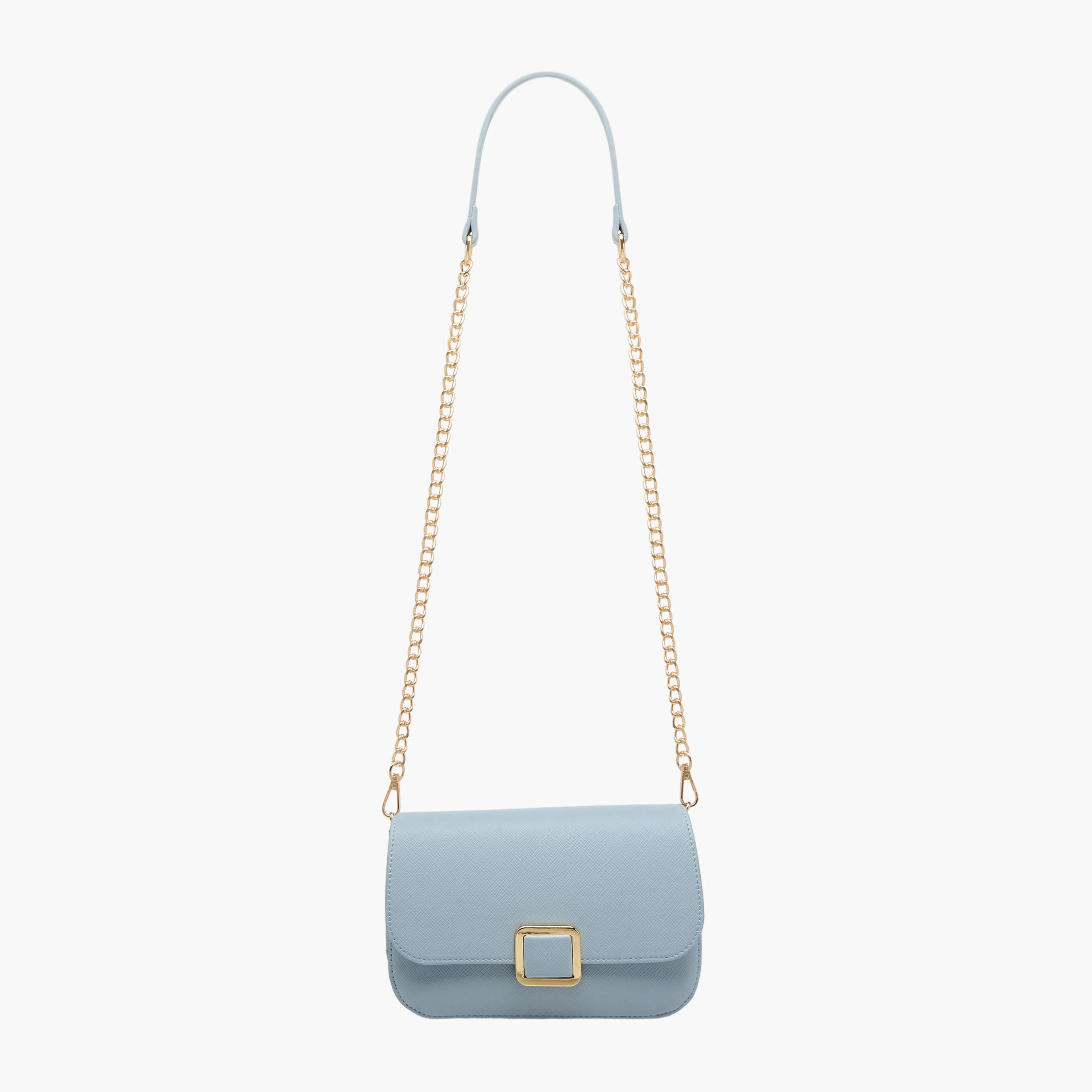 شنطة كروسبودي بارزة الملمس بحزام سلسلة قابل للفصل من فلورا بيلا-women-bagsandwallets-handbags-image-4