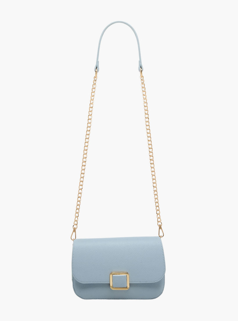 شنطة كروسبودي بارزة الملمس بحزام سلسلة قابل للفصل من فلورا بيلا-women-bagsandwallets-handbags-image-4
