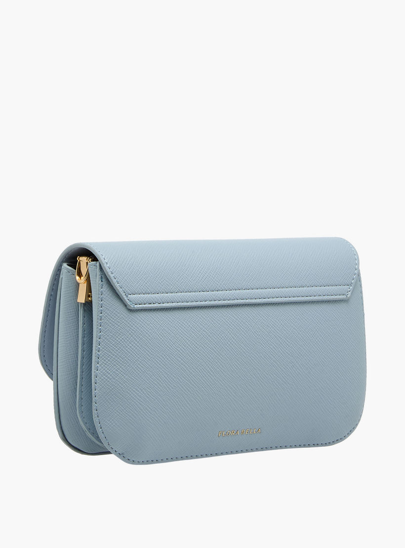 شنطة كروسبودي بارزة الملمس بحزام سلسلة قابل للفصل من فلورا بيلا-women-bagsandwallets-handbags-image-5