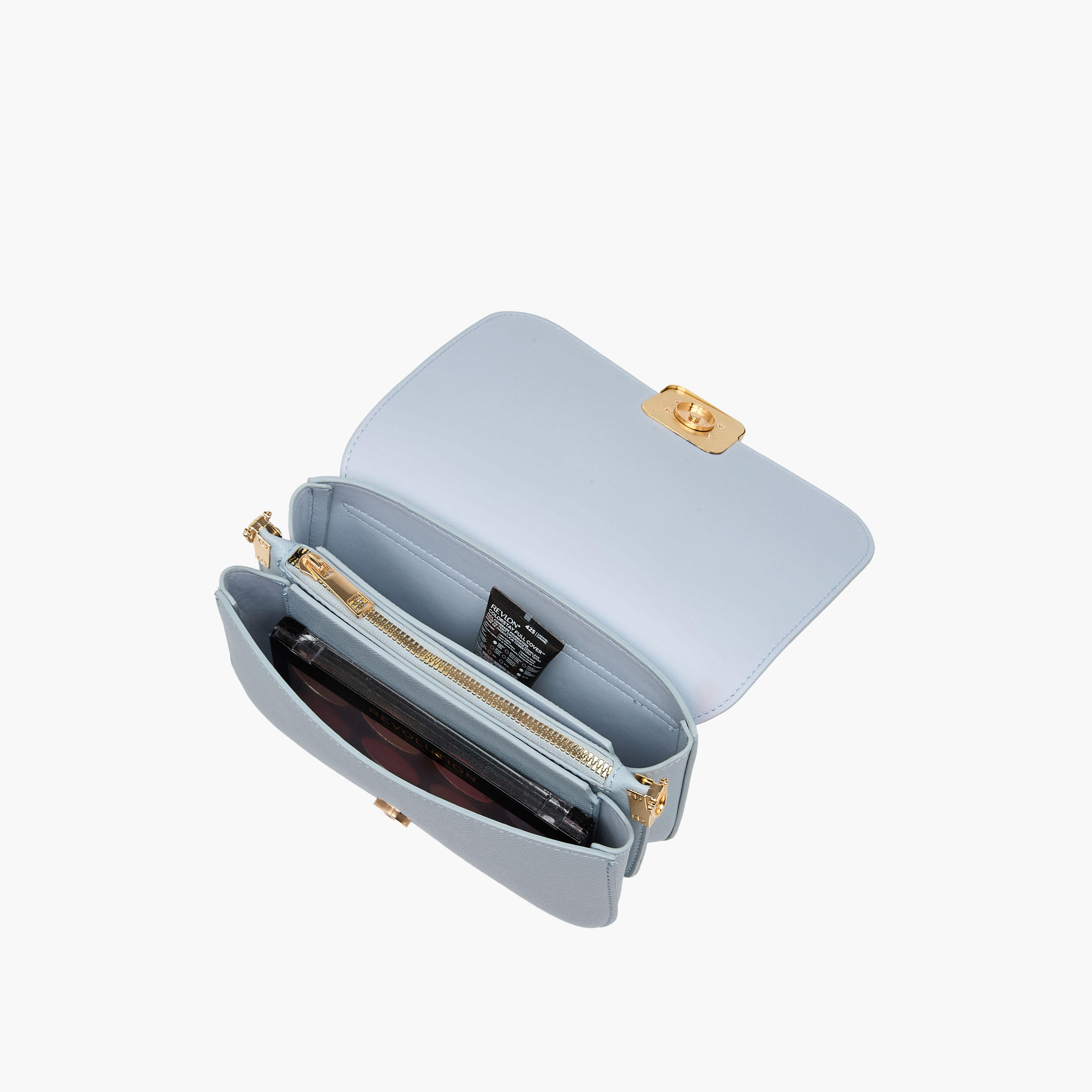 شنطة كروسبودي بارزة الملمس بحزام سلسلة قابل للفصل من فلورا بيلا-women-bagsandwallets-handbags-image-9