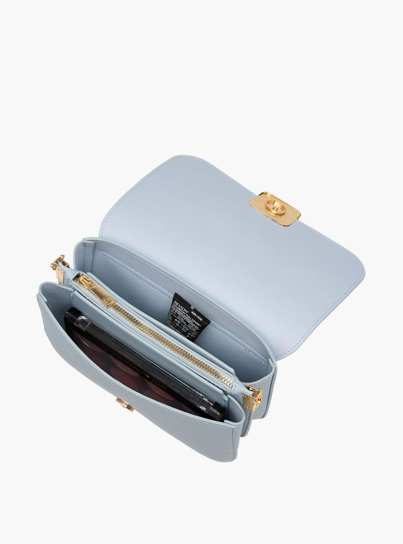 شنطة كروسبودي بارزة الملمس بحزام سلسلة قابل للفصل من فلورا بيلا-women-bagsandwallets-handbags-image-9