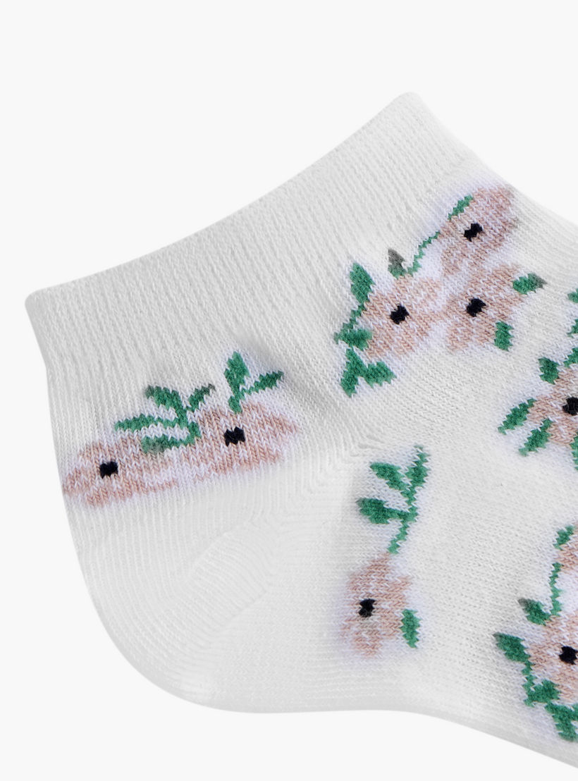 Flora Bella Assorted Ankle Length Socks - Set of 5-women-socksandstockings-image-5