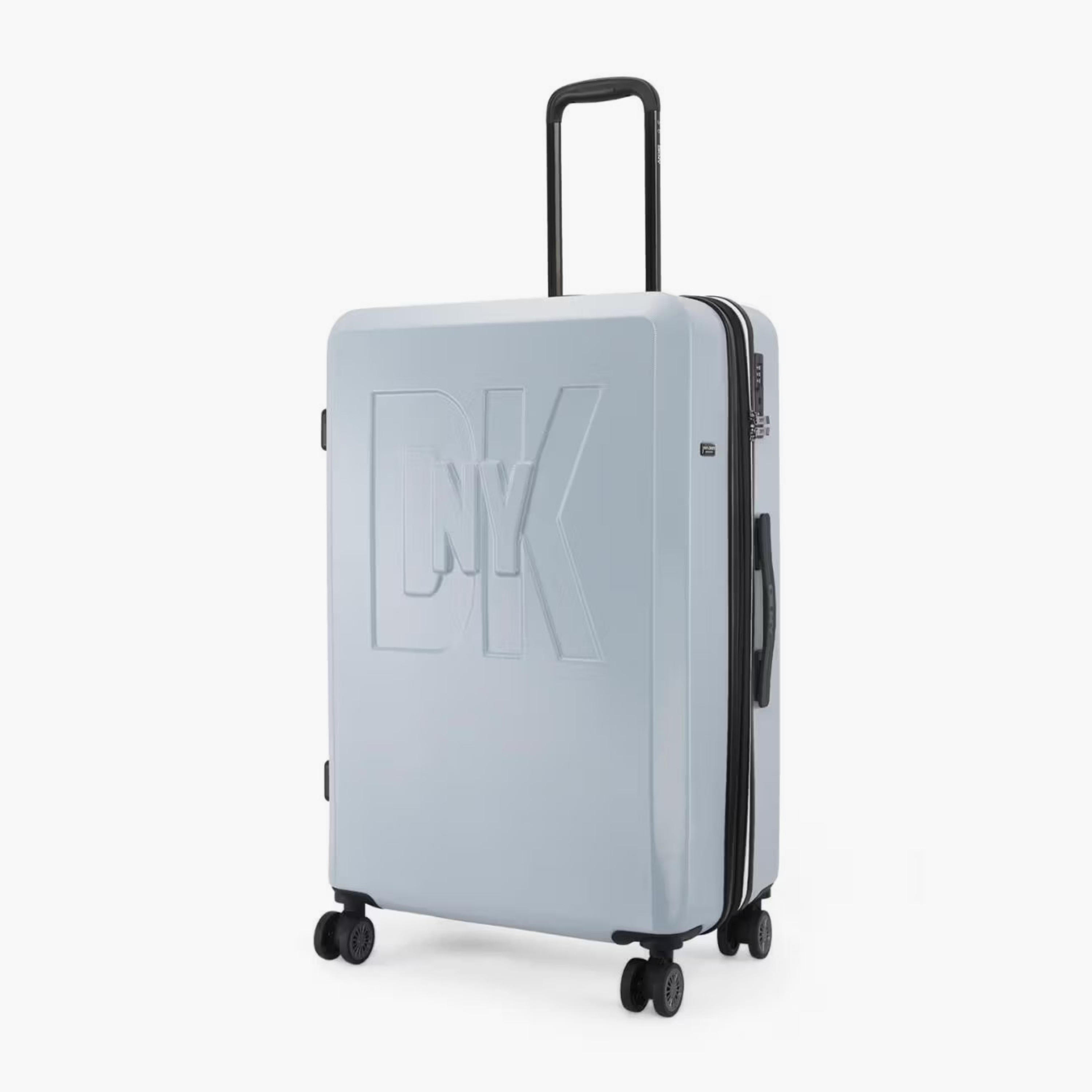 DKNY Embossed Hardcase Luggage Trolley with Retractable Handle - 28 inches Check-In Bag-travel-luggagesandbags-luggage-image-1