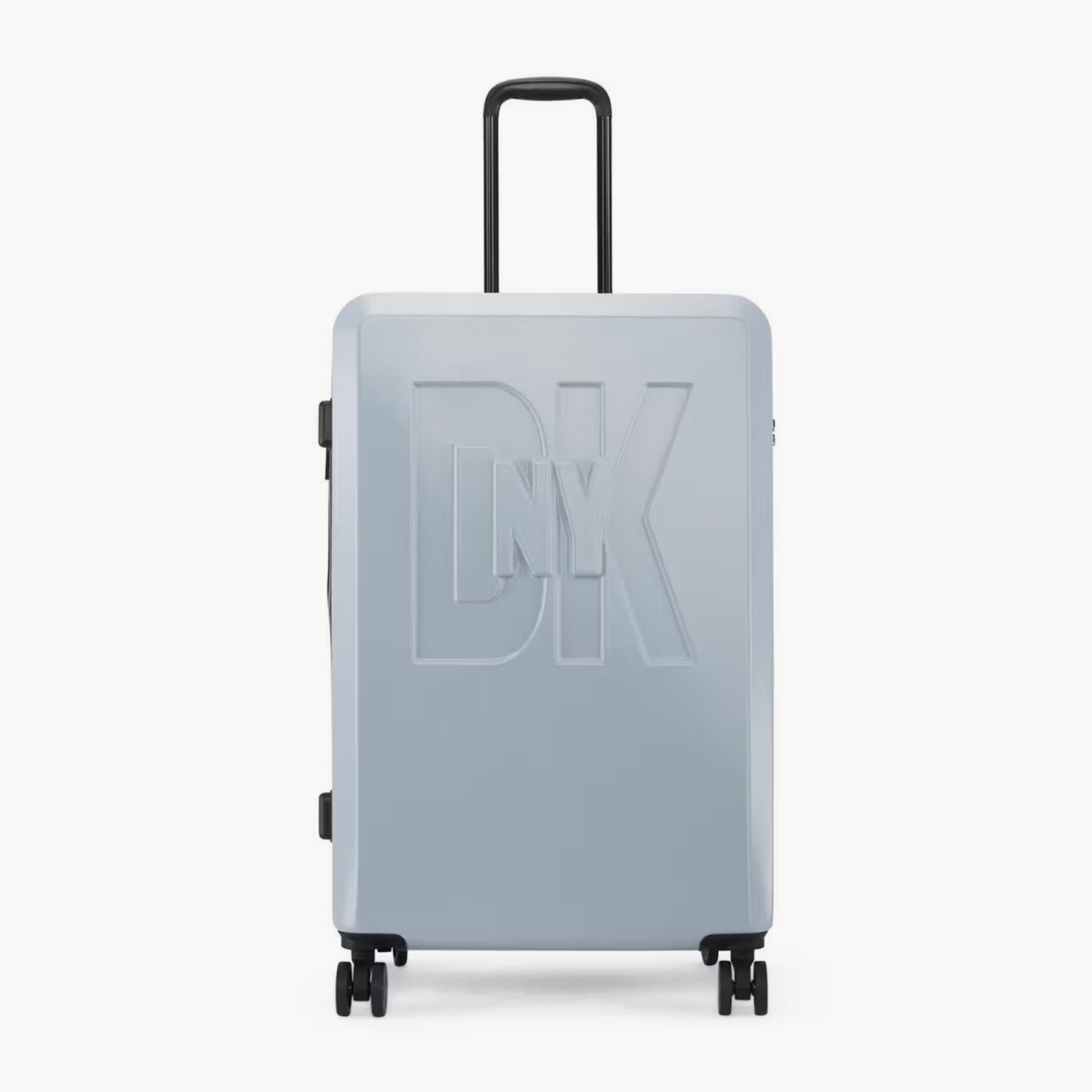 DKNY Embossed Hardcase Luggage Trolley with Retractable Handle - 28 inches Check-In Bag-travel-luggagesandbags-luggage-image-2