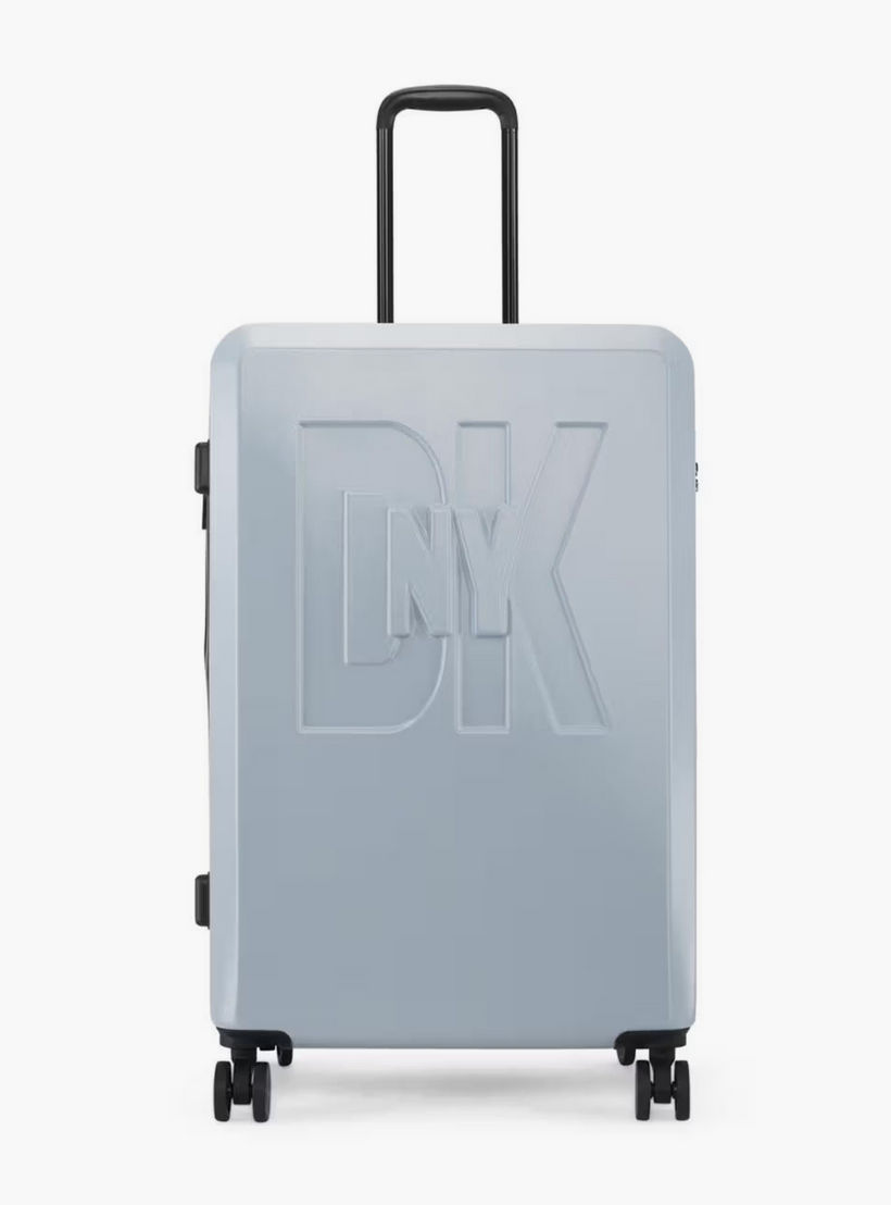 DKNY Embossed Hardcase Luggage Trolley with Retractable Handle - 28 inches Check-In Bag-travel-luggagesandbags-luggage-image-2