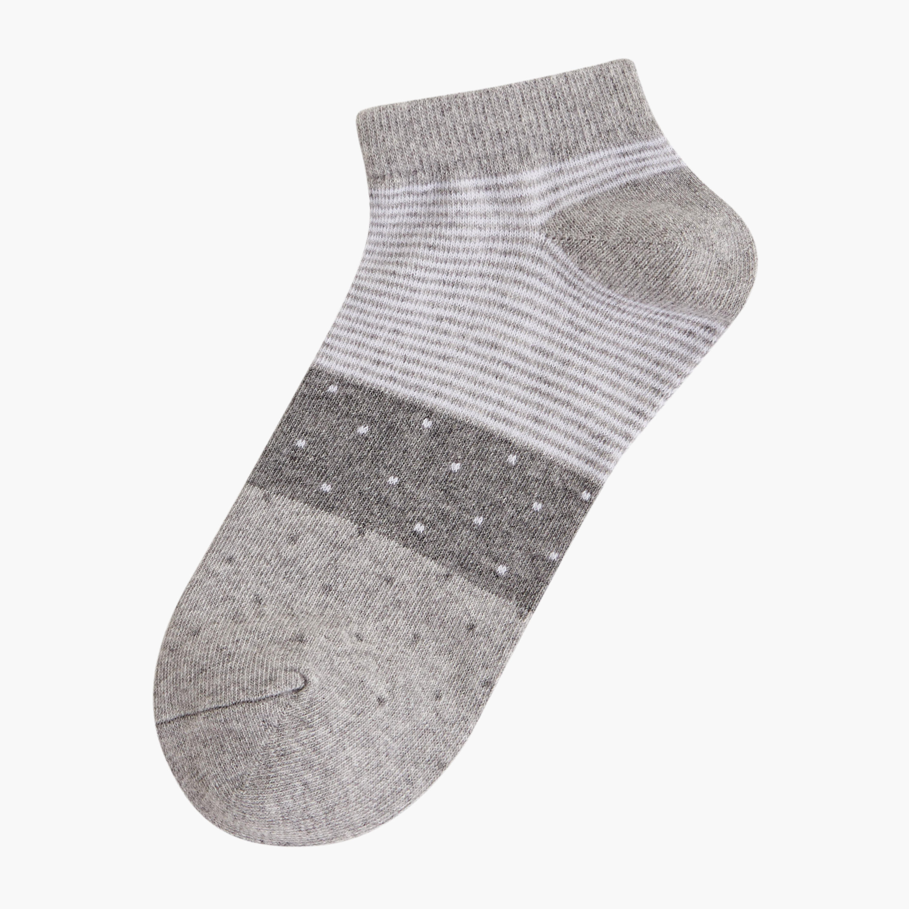 Flora Bella Pack of 5 Ankle Length Cotton Socks-women-socksandstockings-image-2