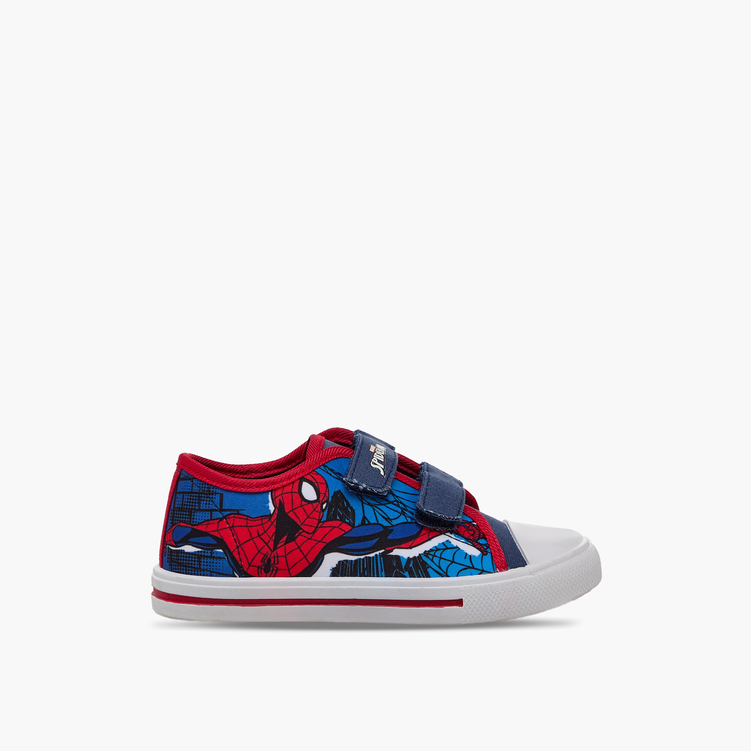 Marvel Boys Spider-Man Print Hook & Loop Ankle Sneakers-boys-shoes-sneakers-image-3