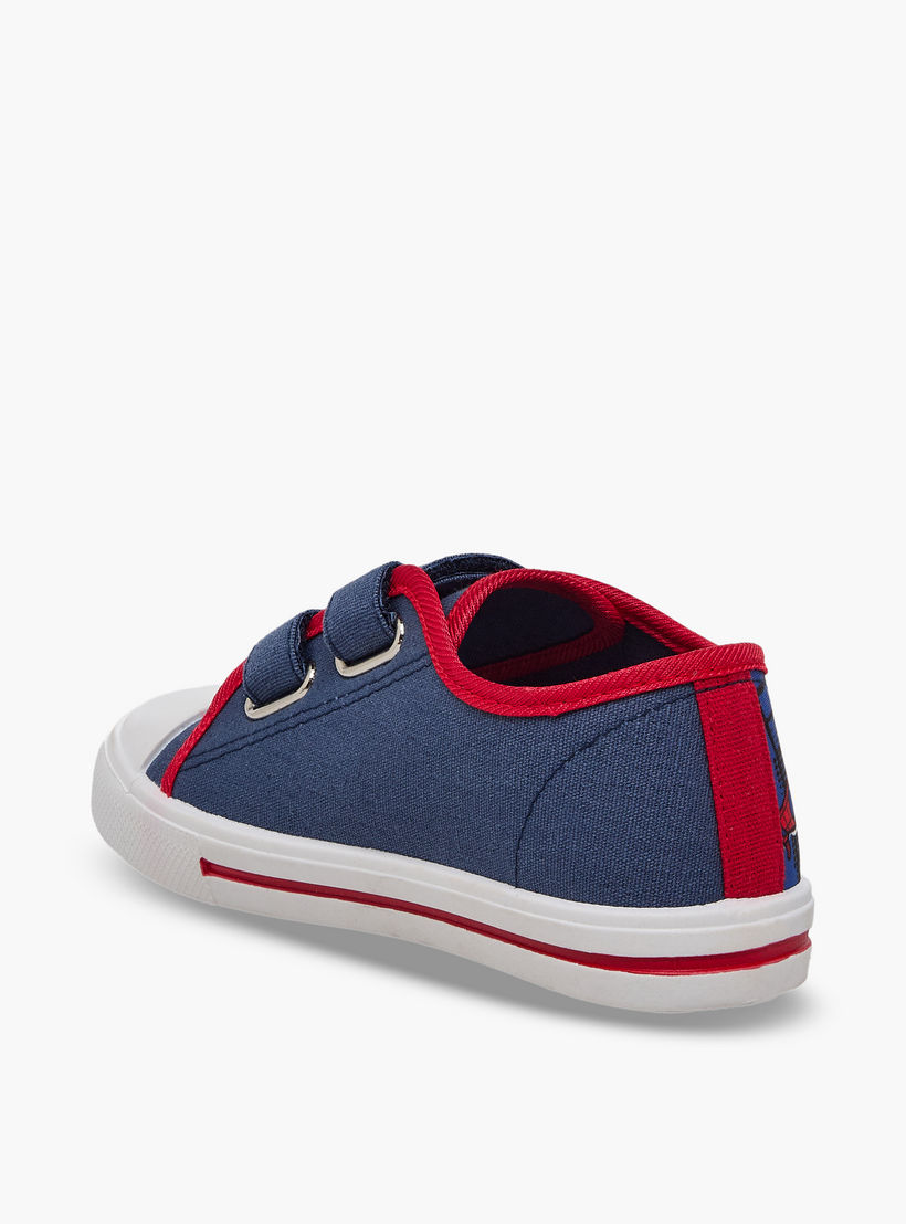 Marvel Boys Spider-Man Print Hook & Loop Ankle Sneakers-boys-shoes-sneakers-image-5