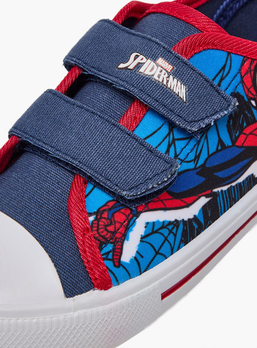 Marvel Boys Spider-Man Print Hook & Loop Ankle Sneakers-boys-shoes-sneakers-image-7