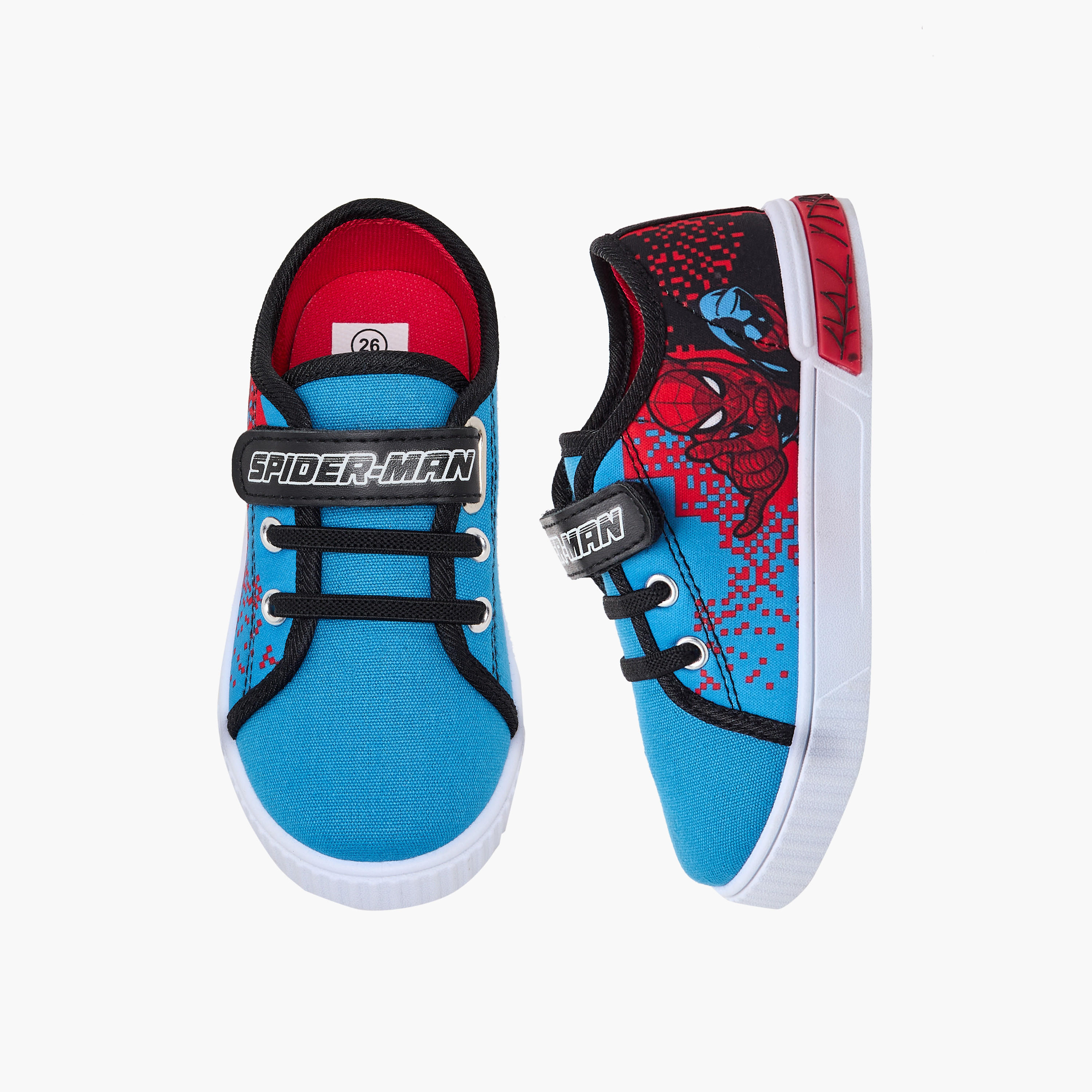 Marvel Boys Spider-Man Print Hook & Loop Ankle Sneakers-boys-shoes-sneakers-image-1