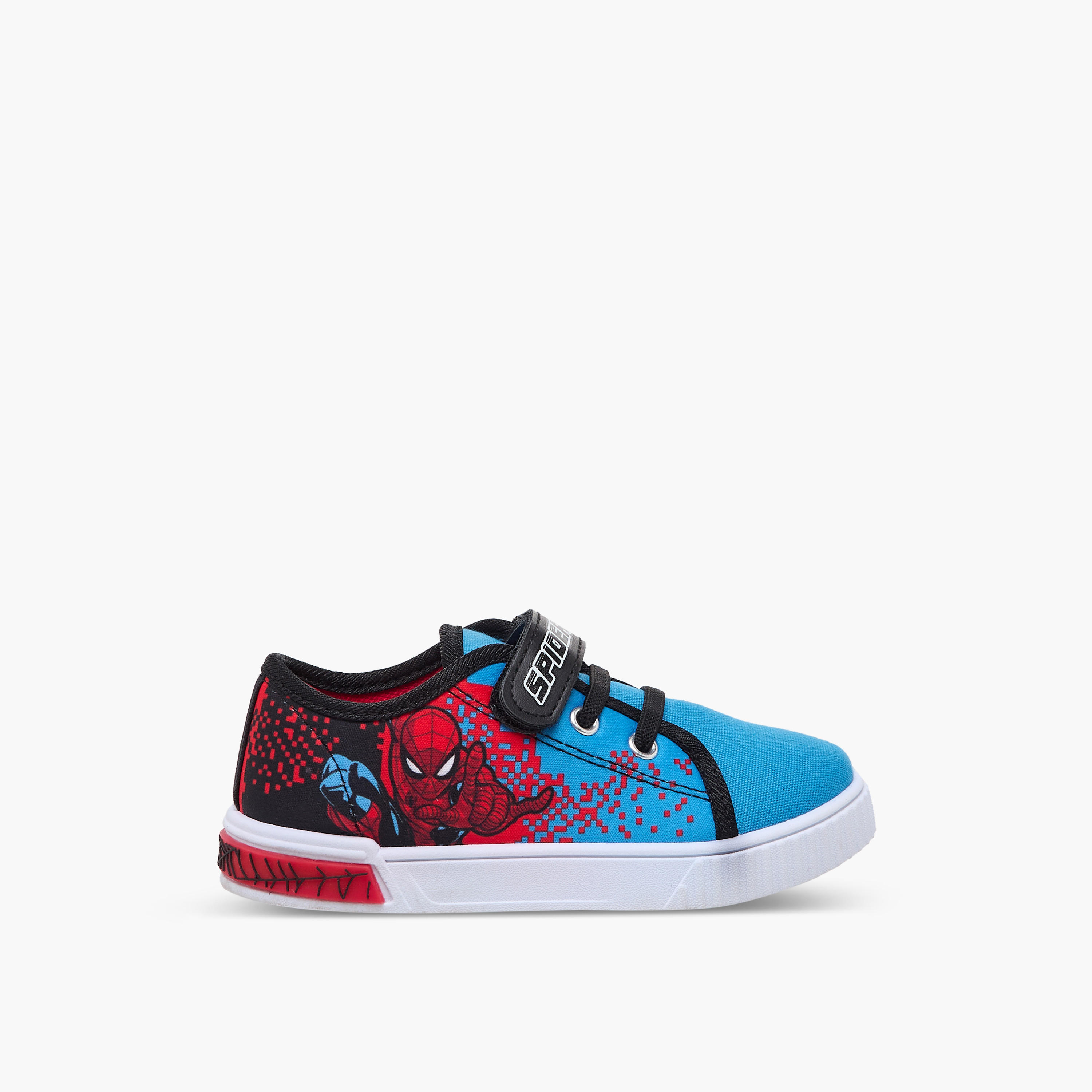 Marvel Boys Spider-Man Print Hook & Loop Ankle Sneakers-boys-shoes-sneakers-image-3