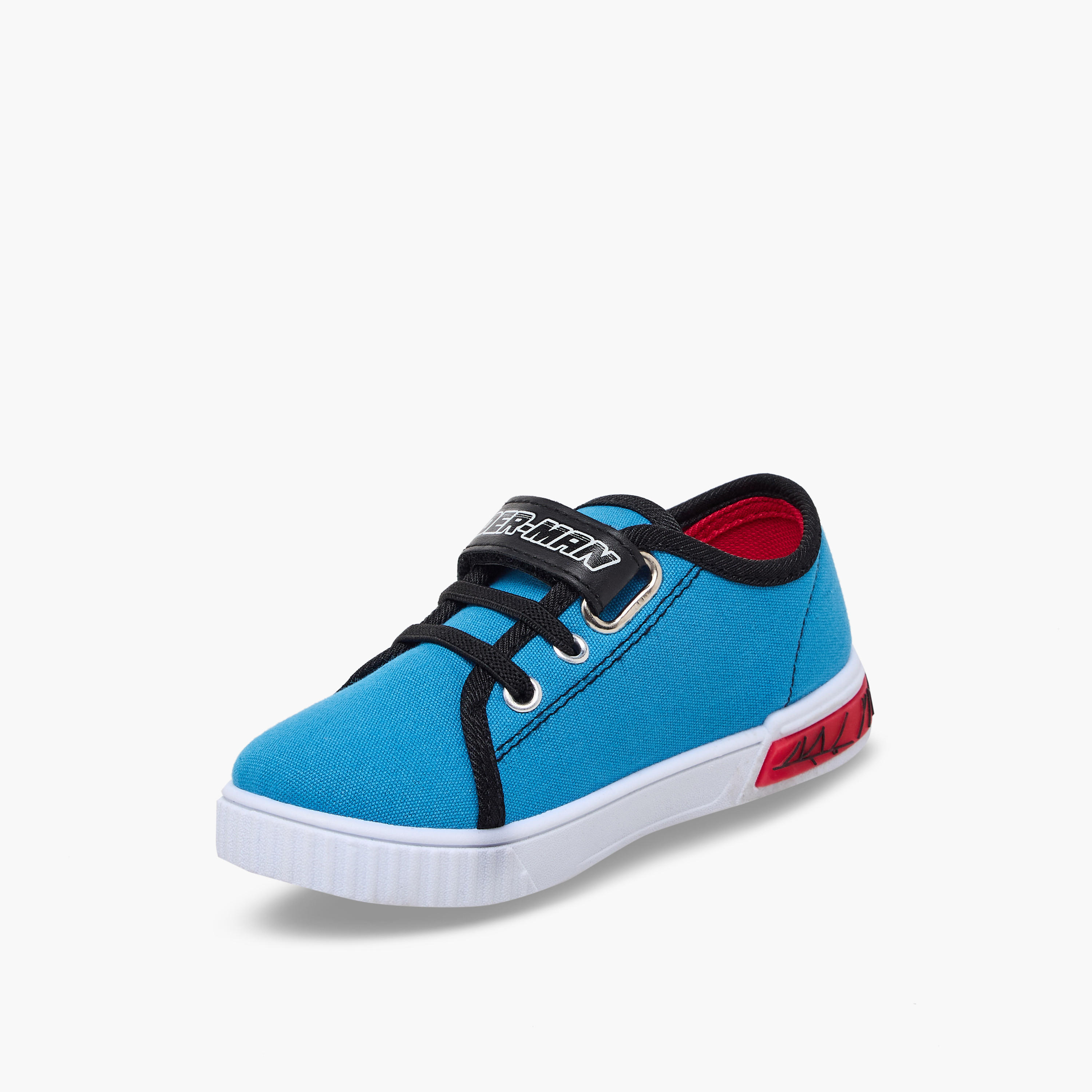 Marvel Boys Spider-Man Print Hook & Loop Ankle Sneakers-boys-shoes-sneakers-image-4