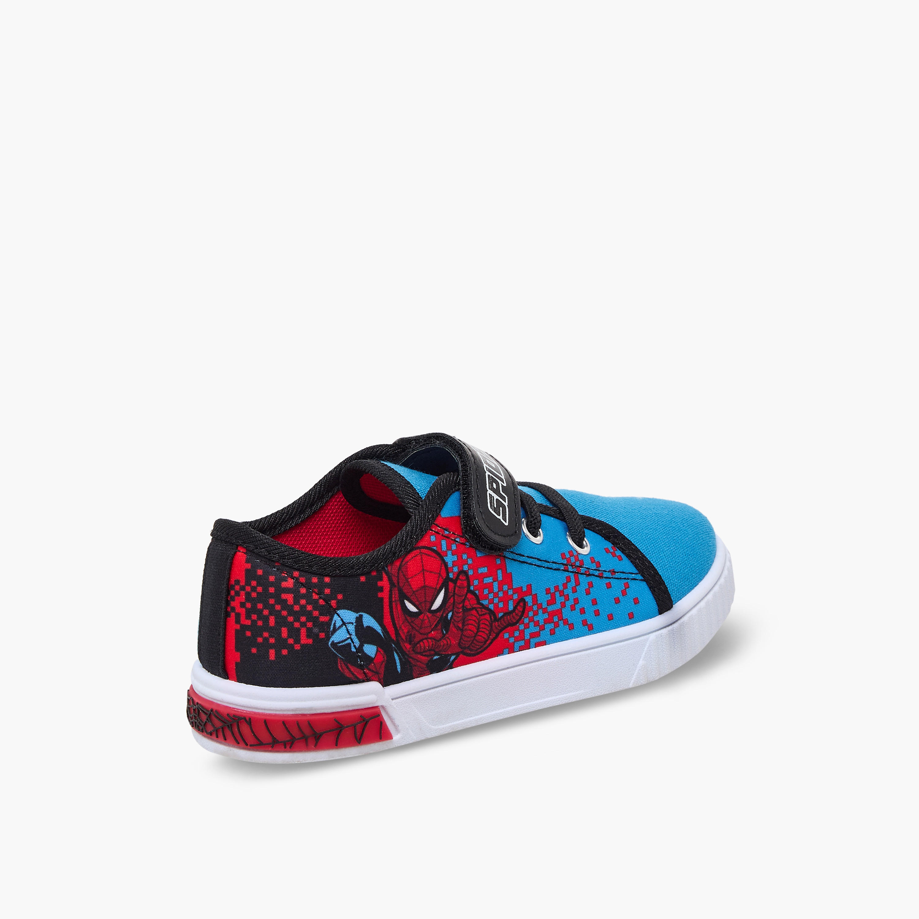 Marvel Boys Spider-Man Print Hook & Loop Ankle Sneakers-boys-shoes-sneakers-image-6