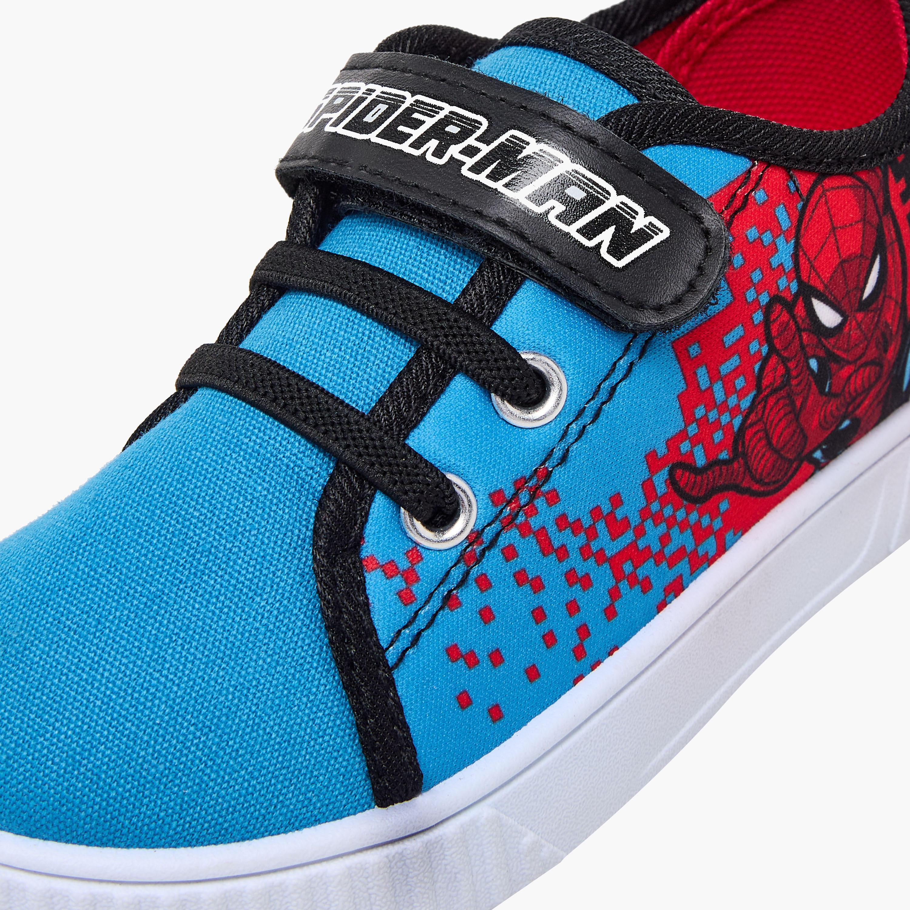 Marvel Boys Spider-Man Print Hook & Loop Ankle Sneakers-boys-shoes-sneakers-image-7