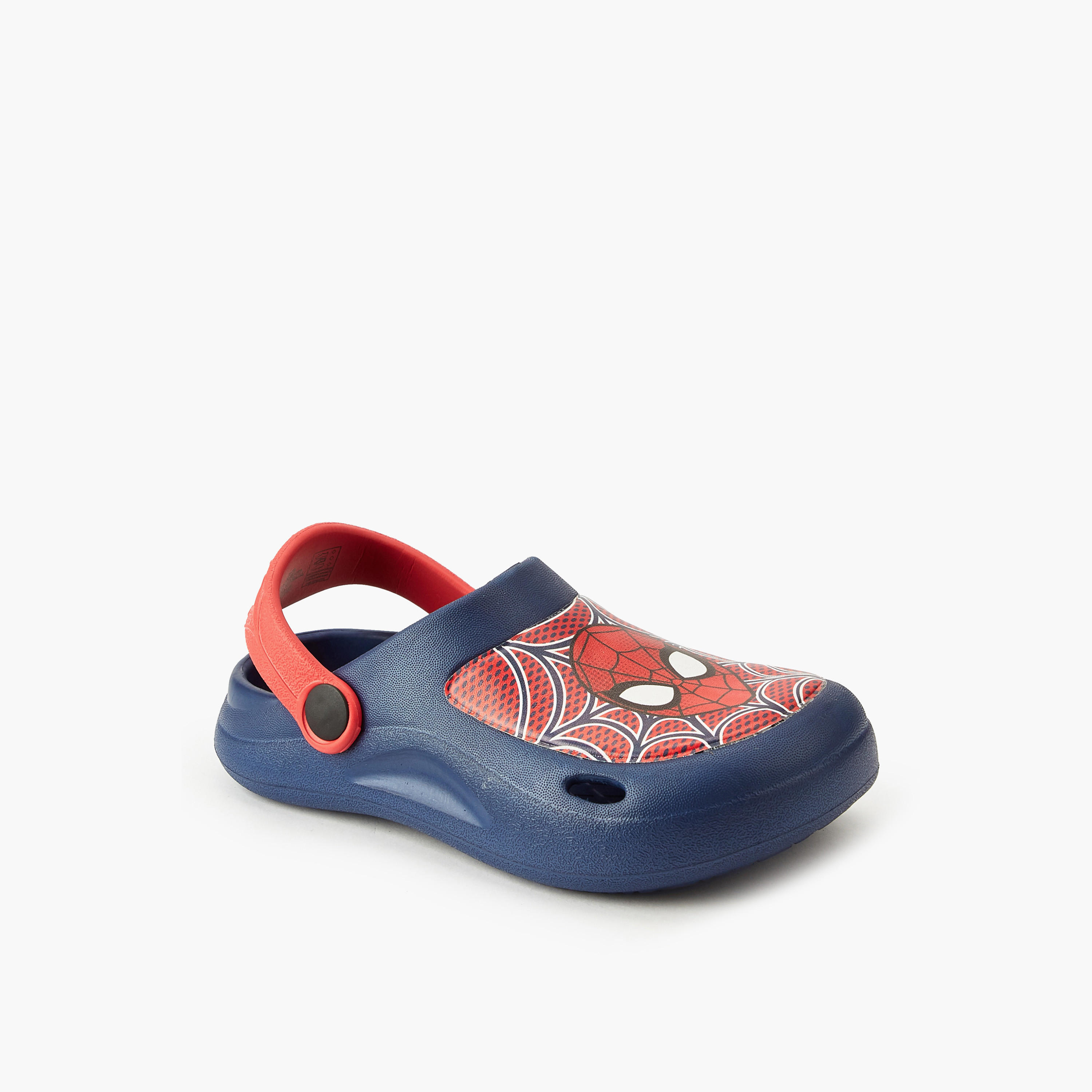 Spider-Man Boys Printed Clogs with Backstrap-boys-shoes-sandals-image-3