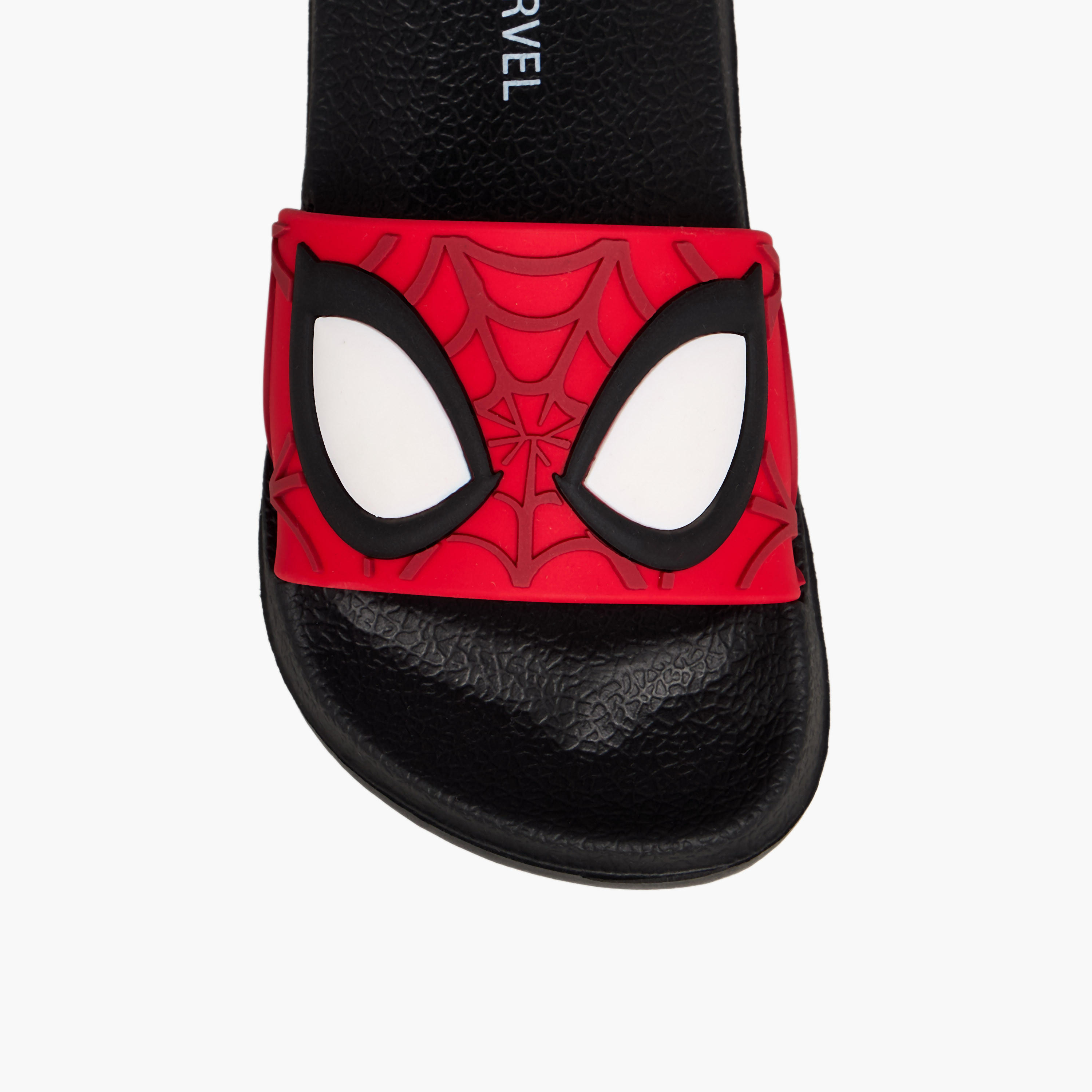 Boys Spider-Man Embossed Slides-boys-shoes-flipflopsandslides-image-3