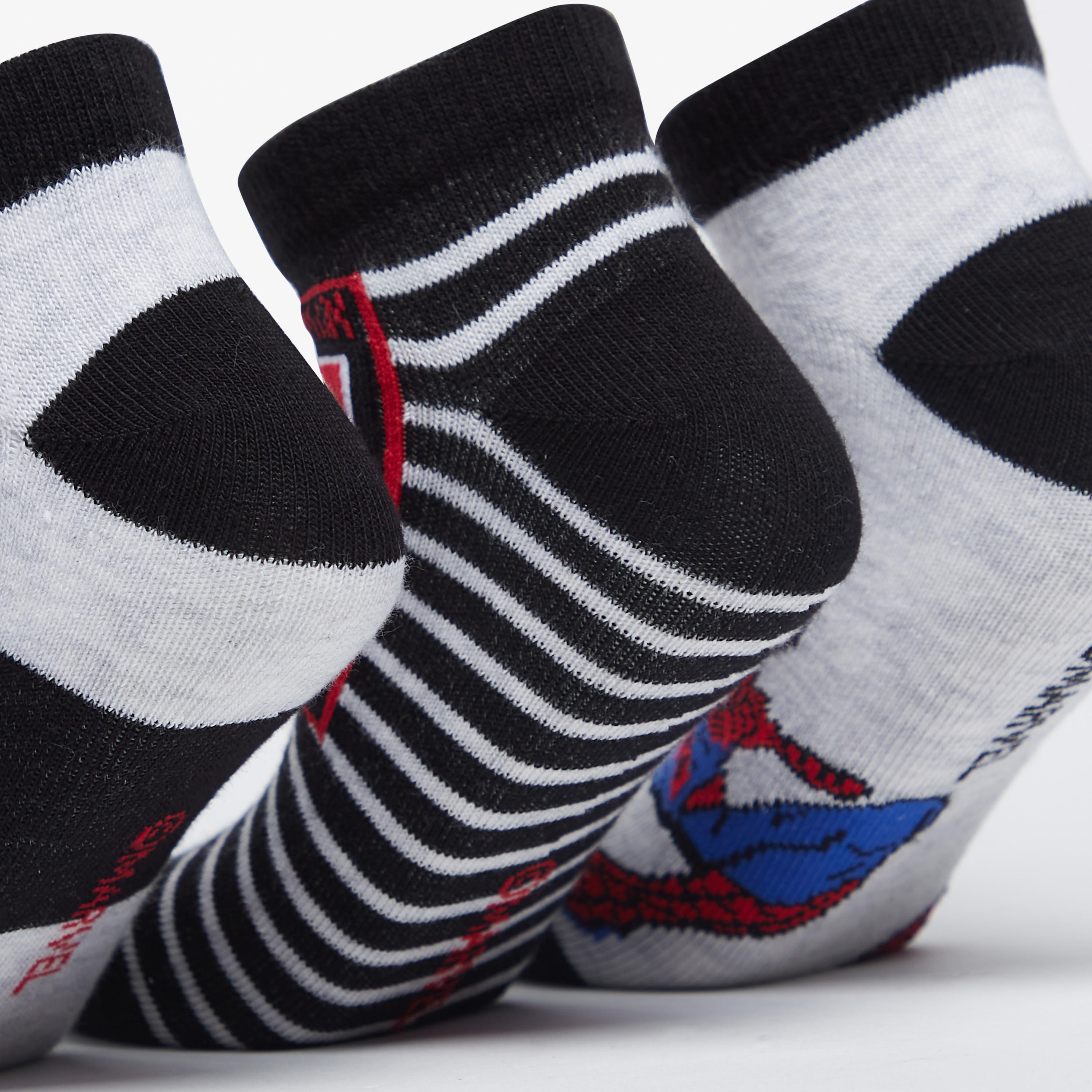 جوارب قصيرة بتصميم سبايدرمان بارز الملمس - طقم من 3 أزواج-boys-accessories-socks-image-4