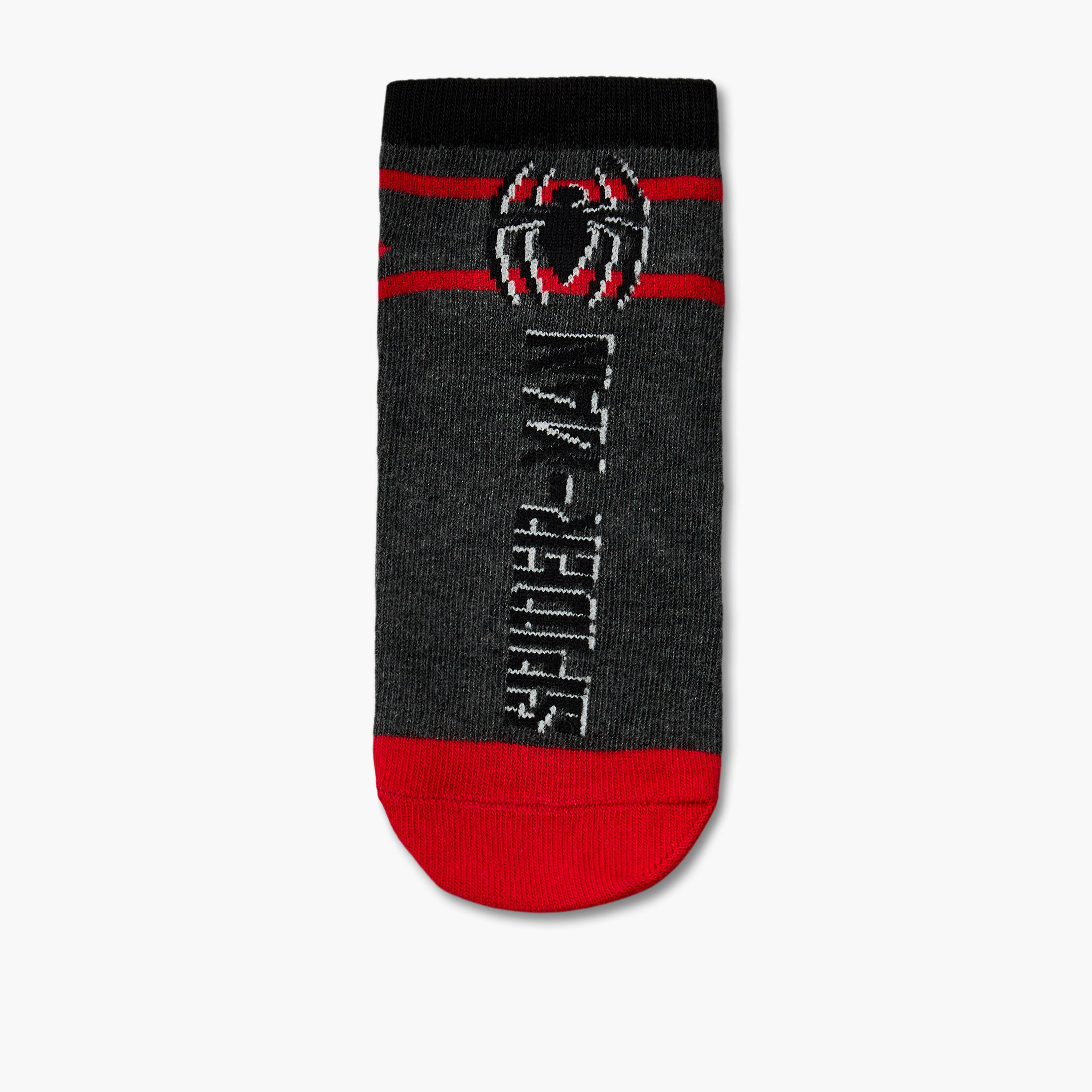 Pack of 5 Marvel Ankle Length Boys Socks with Spider-Man Print-boys-accessories-socks-image-3