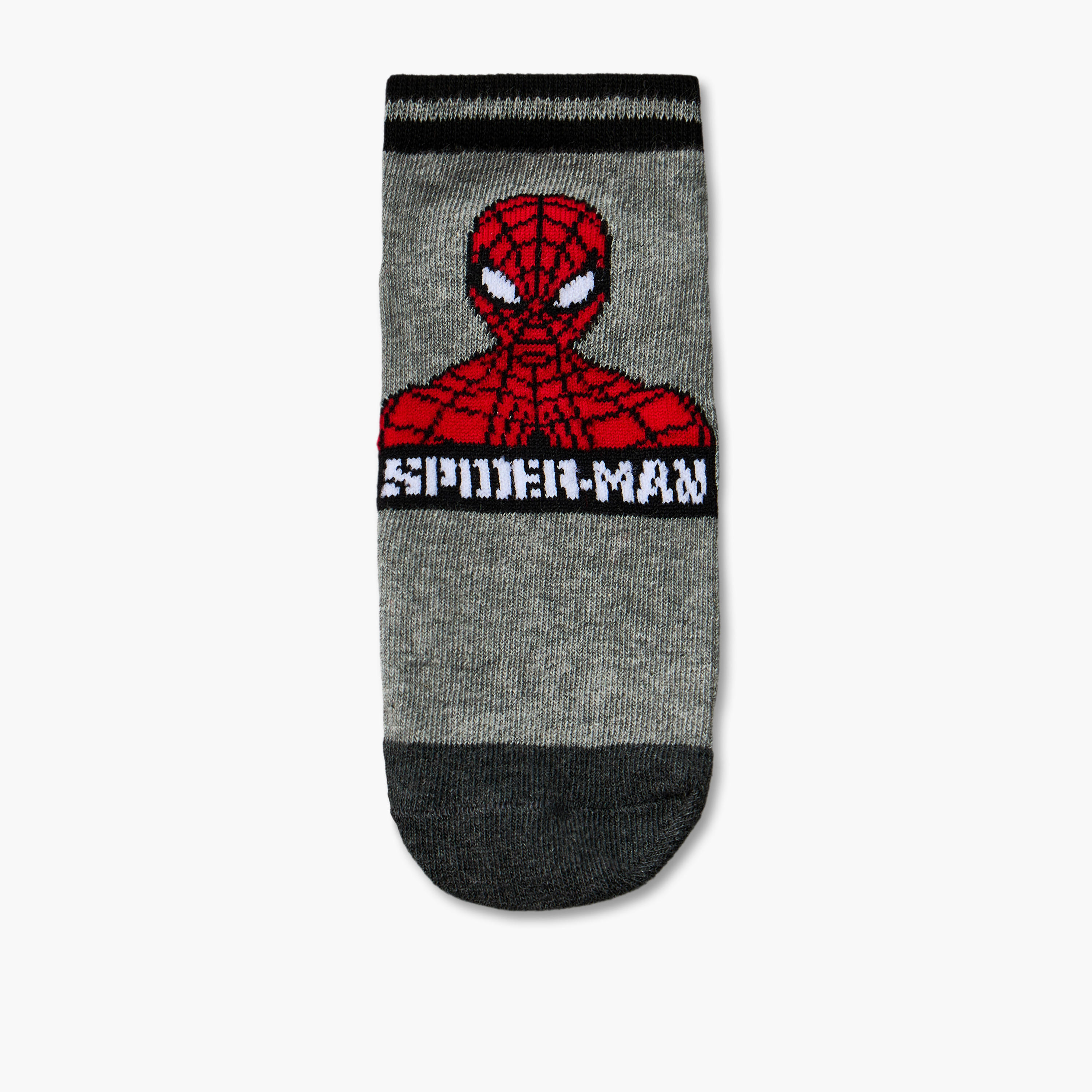 Pack of 5 Marvel Ankle Length Boys Socks with Spider-Man Print-boys-accessories-socks-image-5
