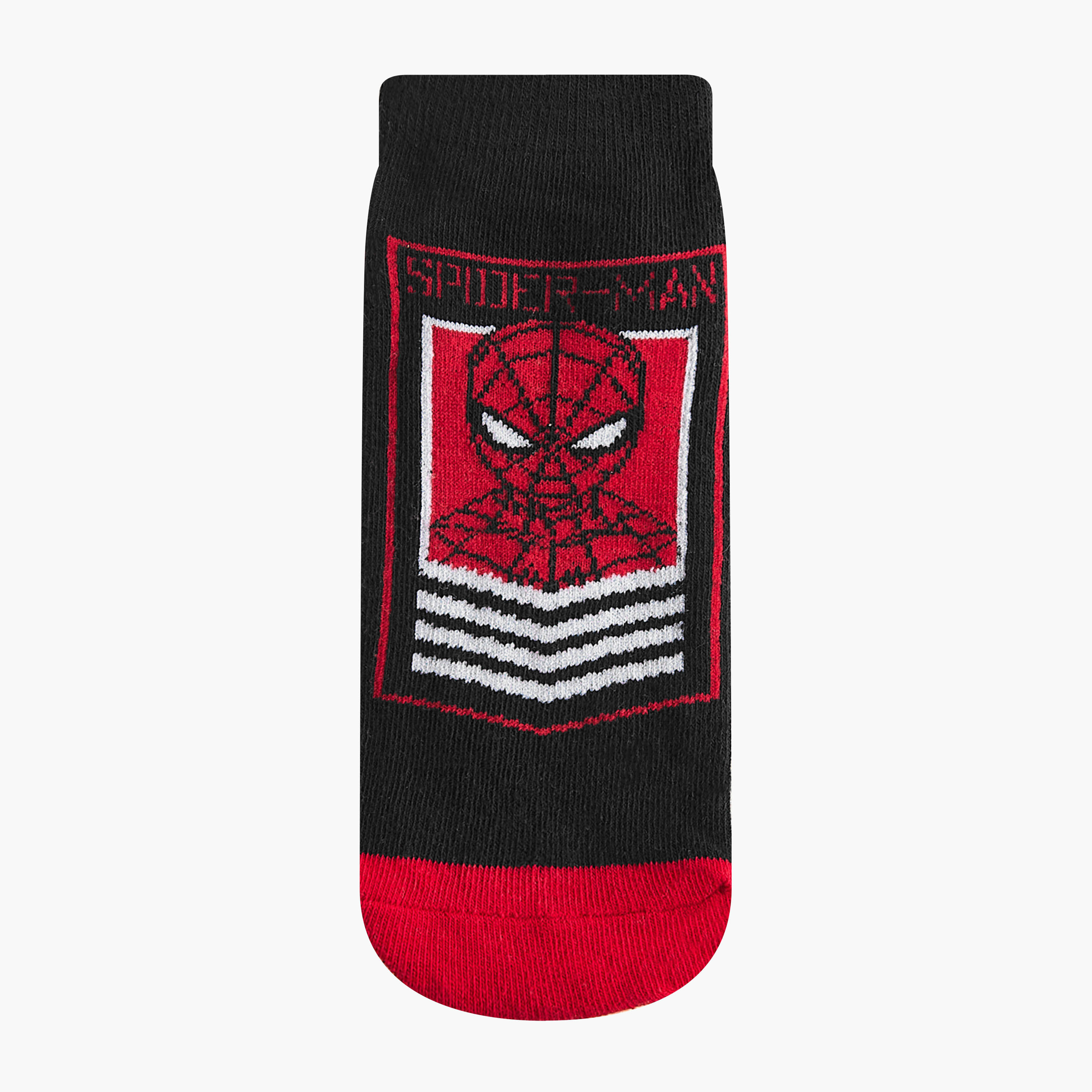 Pack of 5 Marvel Boys Socks Ankle Length Spider-Man Print-boys-accessories-socks-image-2