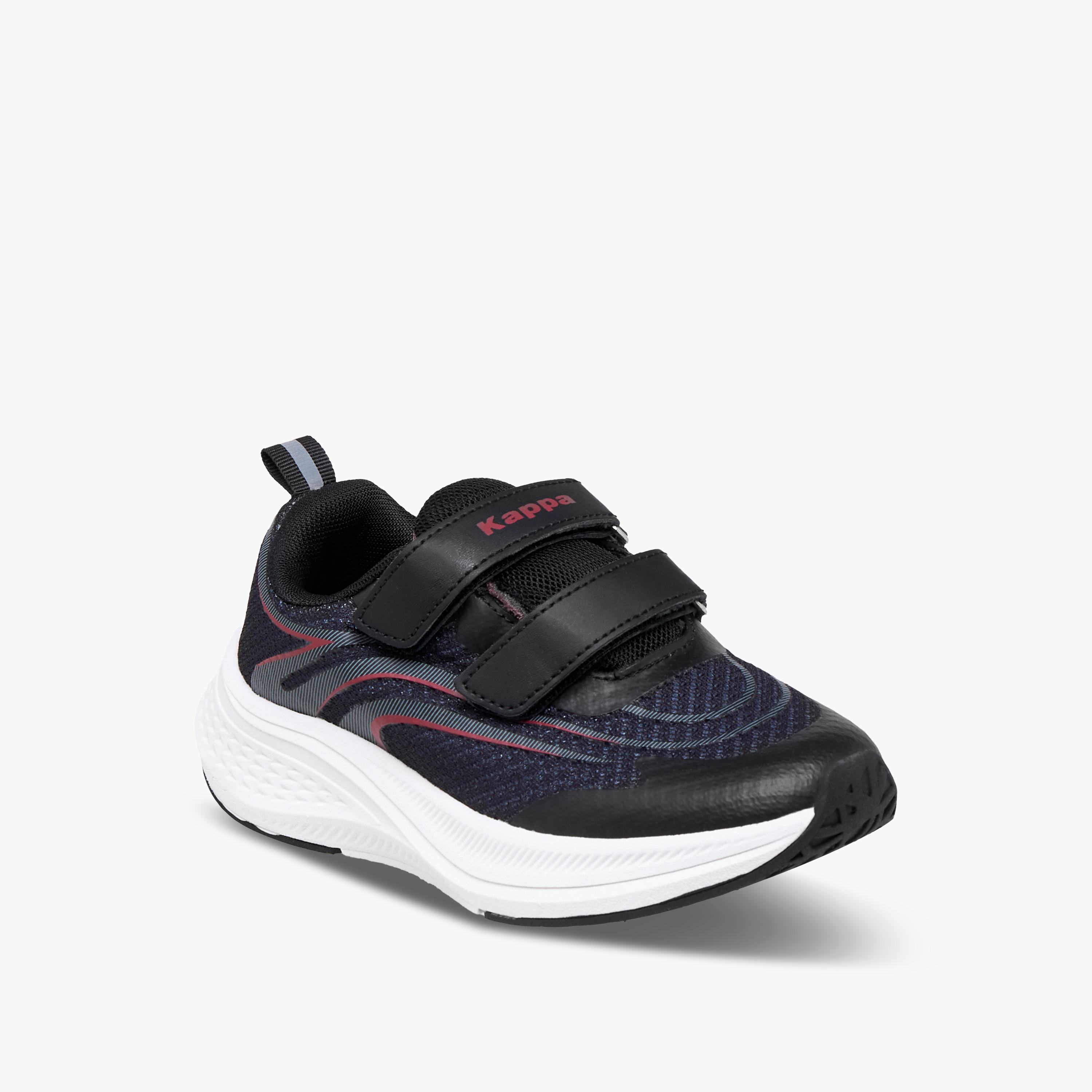 Kappa Boys' Textured Sports Shoes with Hook and Loop Closure-sports-boys-shoes-image-2
