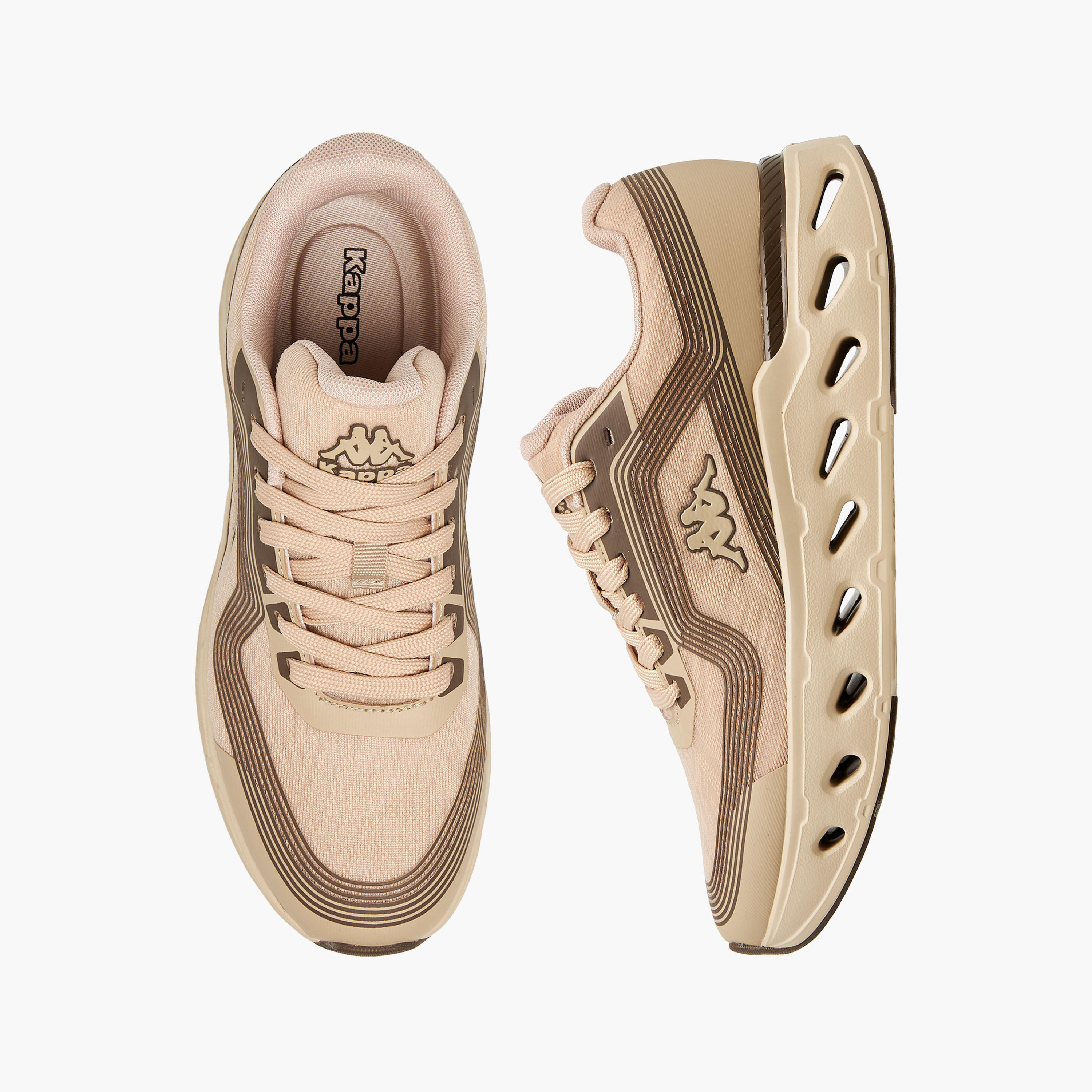 حذاء رياضي مقلم برباط إغلاق للنساء من كابا-women-shoes-sports-image-1