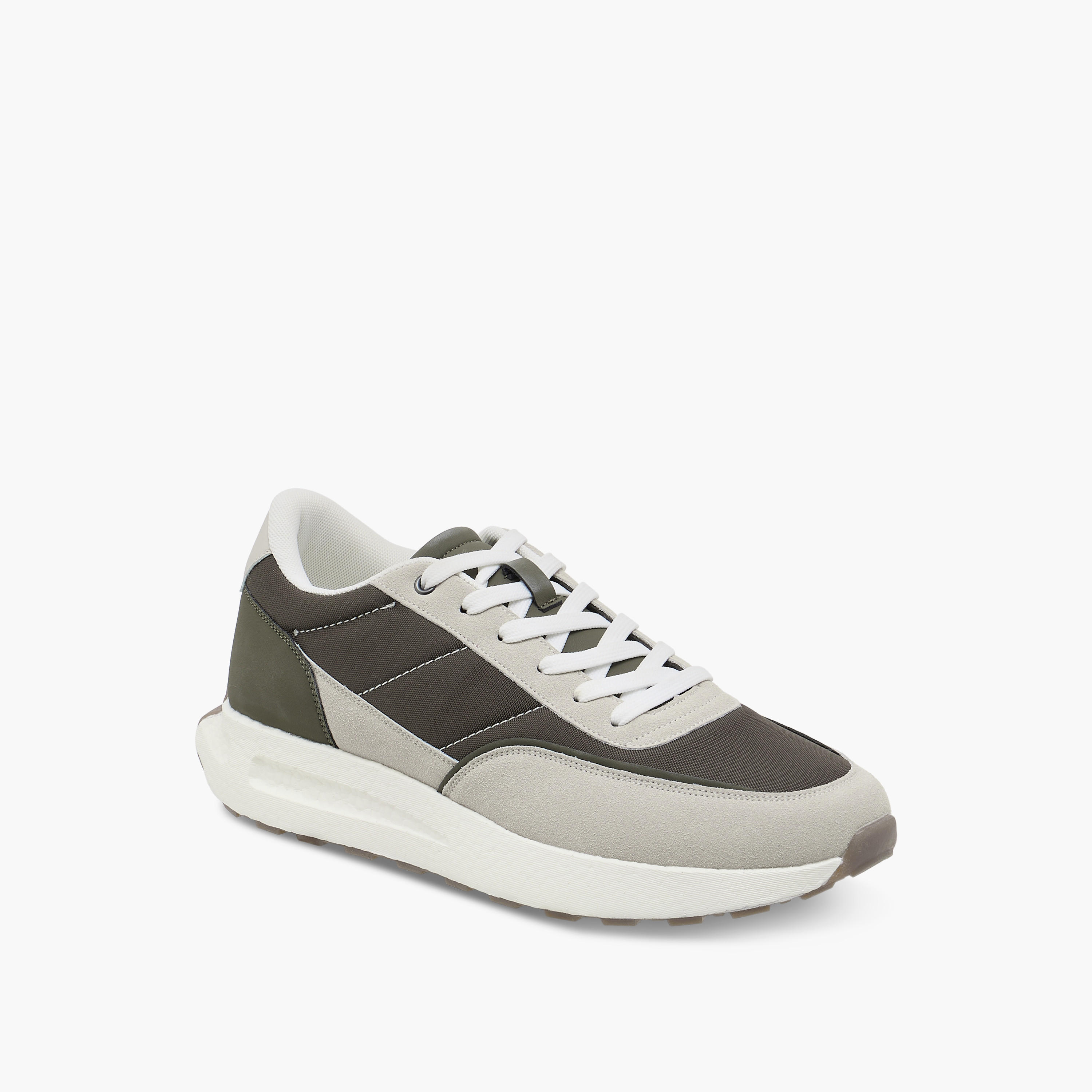 LBL by Shoexpress Panelled Sneakers with Lace-Up Closure-men-shoes-sneakers-image-2