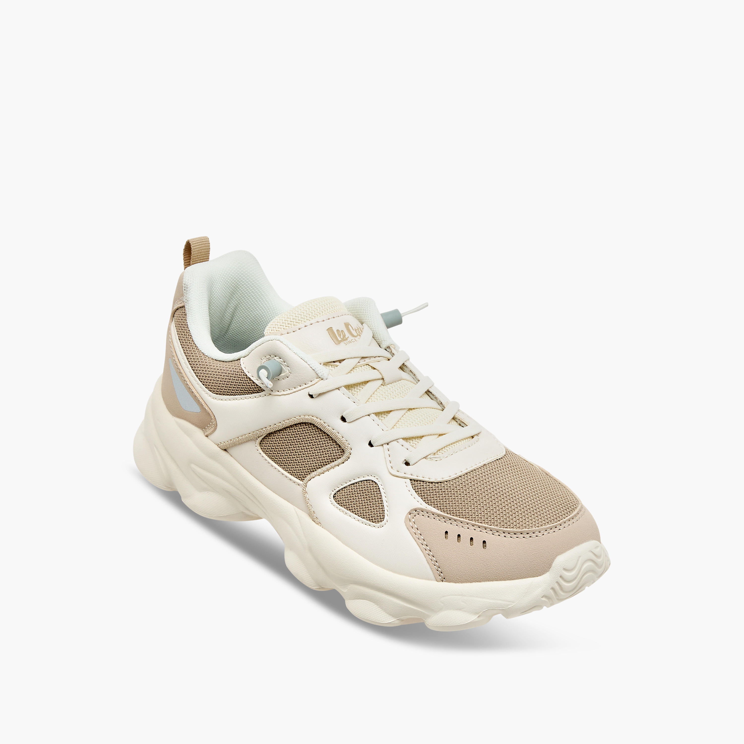Lee Cooper Boy's Panelled Sneakers with Lace-Up Closure-boys-shoes-sneakers-image-2