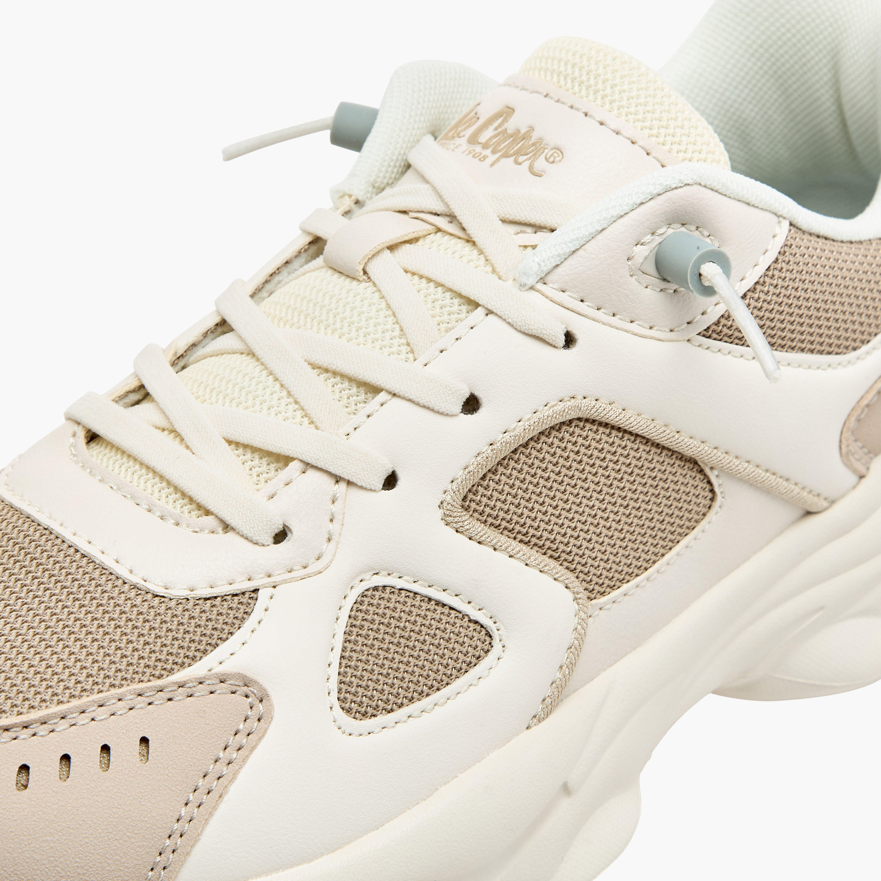 Lee Cooper Boy's Panelled Sneakers with Lace-Up Closure-boys-shoes-sneakers-image-5
