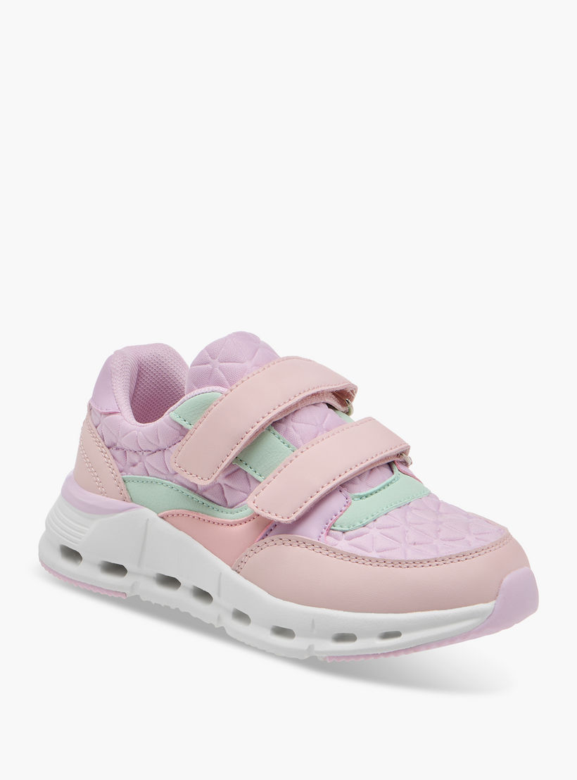 حذاء سنيكرز متعدد التصاميم بشريط إغلاق لاصق من ليتل ميسي-girls-shoes-sneakers-image-2