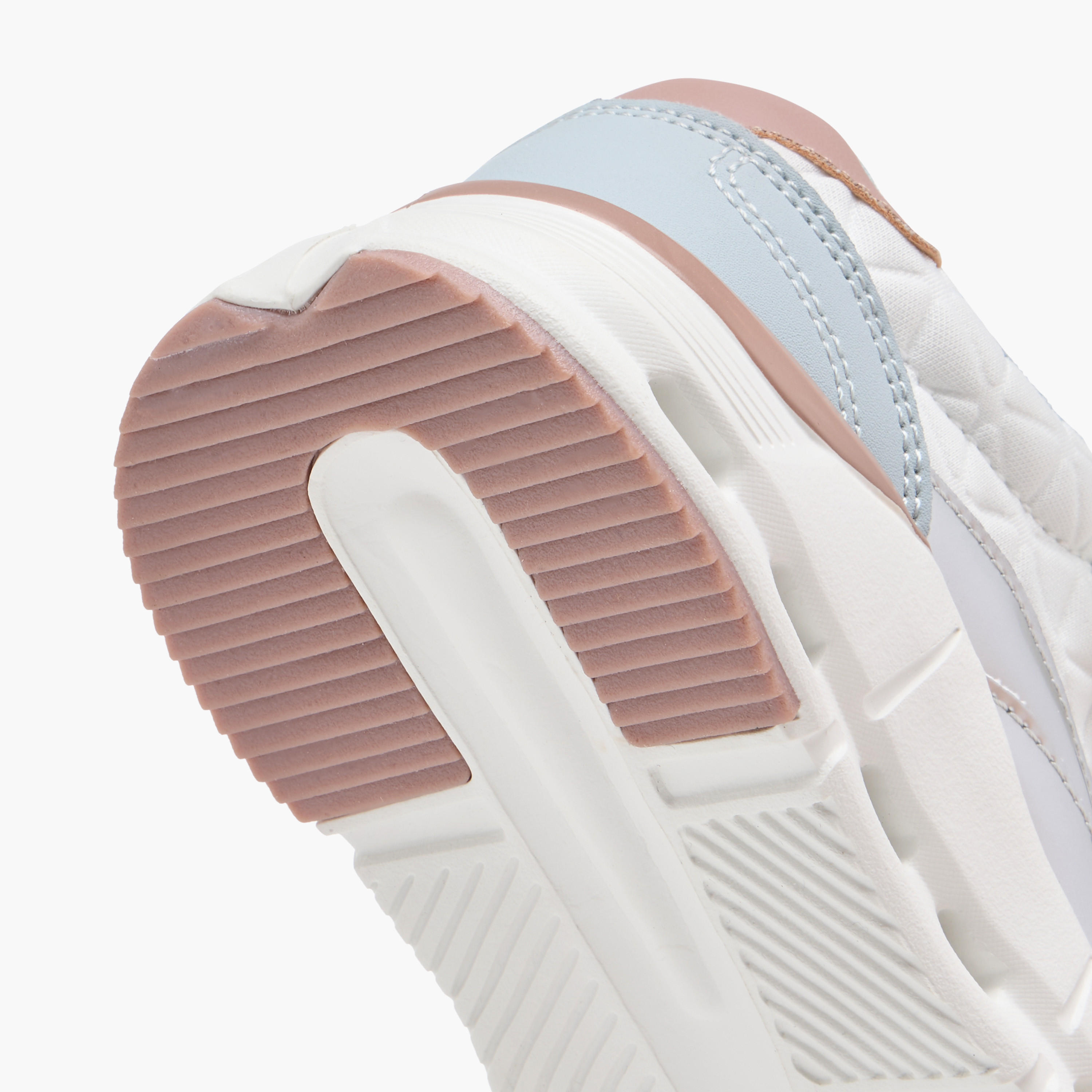 Little Missy Panelled Sneakers with Hook and Loop Closure-girls-shoes-sneakers-image-5