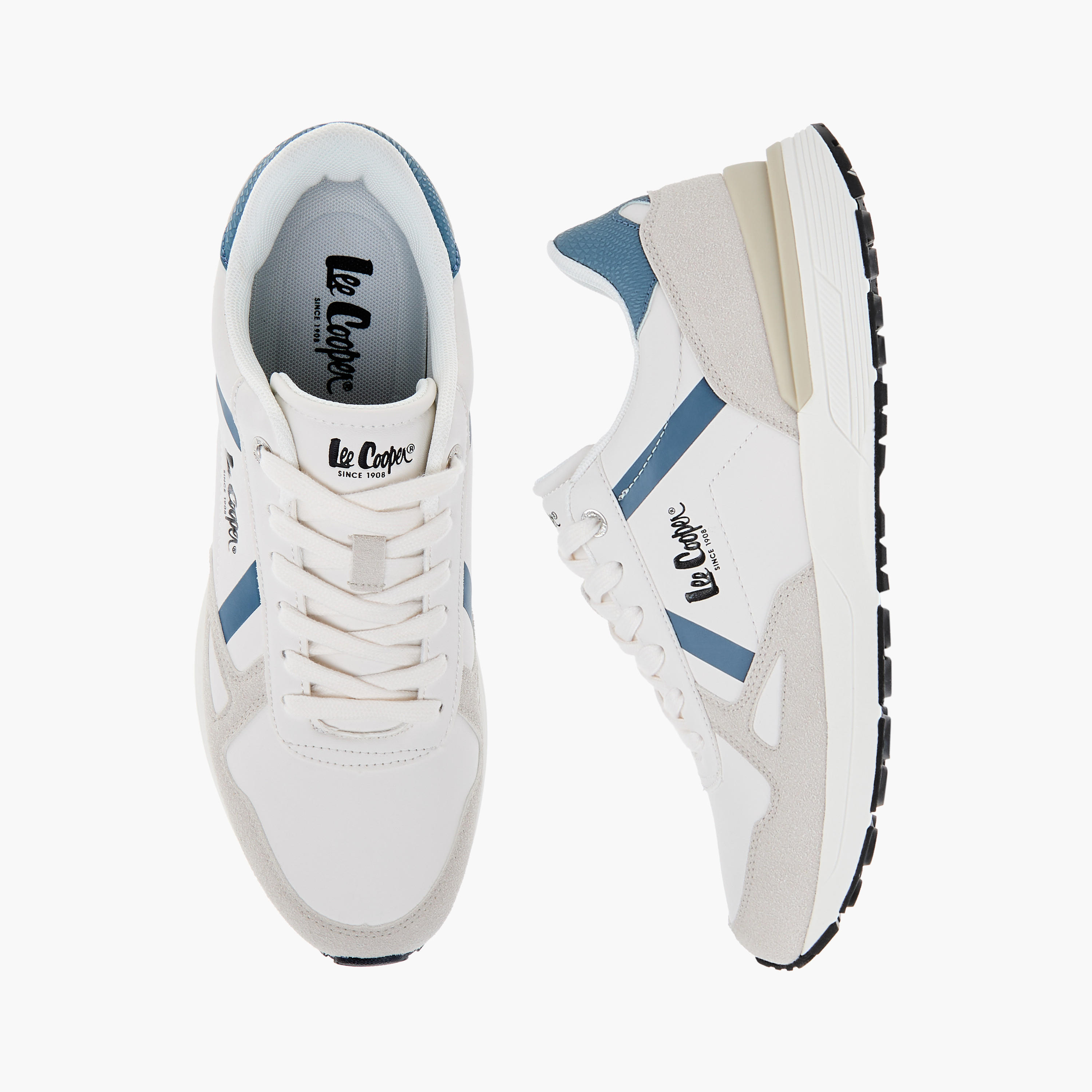 حذاء سنيكرز رجالي برباط إغلاق وتفاصيل شعار من لي كوبر-men-shoes-sneakers-image-1