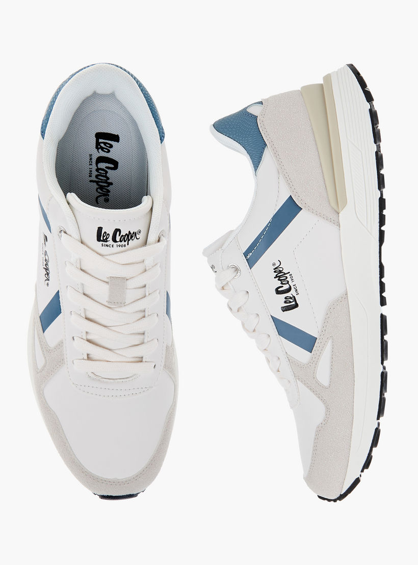 حذاء سنيكرز رجالي برباط إغلاق وتفاصيل شعار من لي كوبر-men-shoes-sneakers-image-1