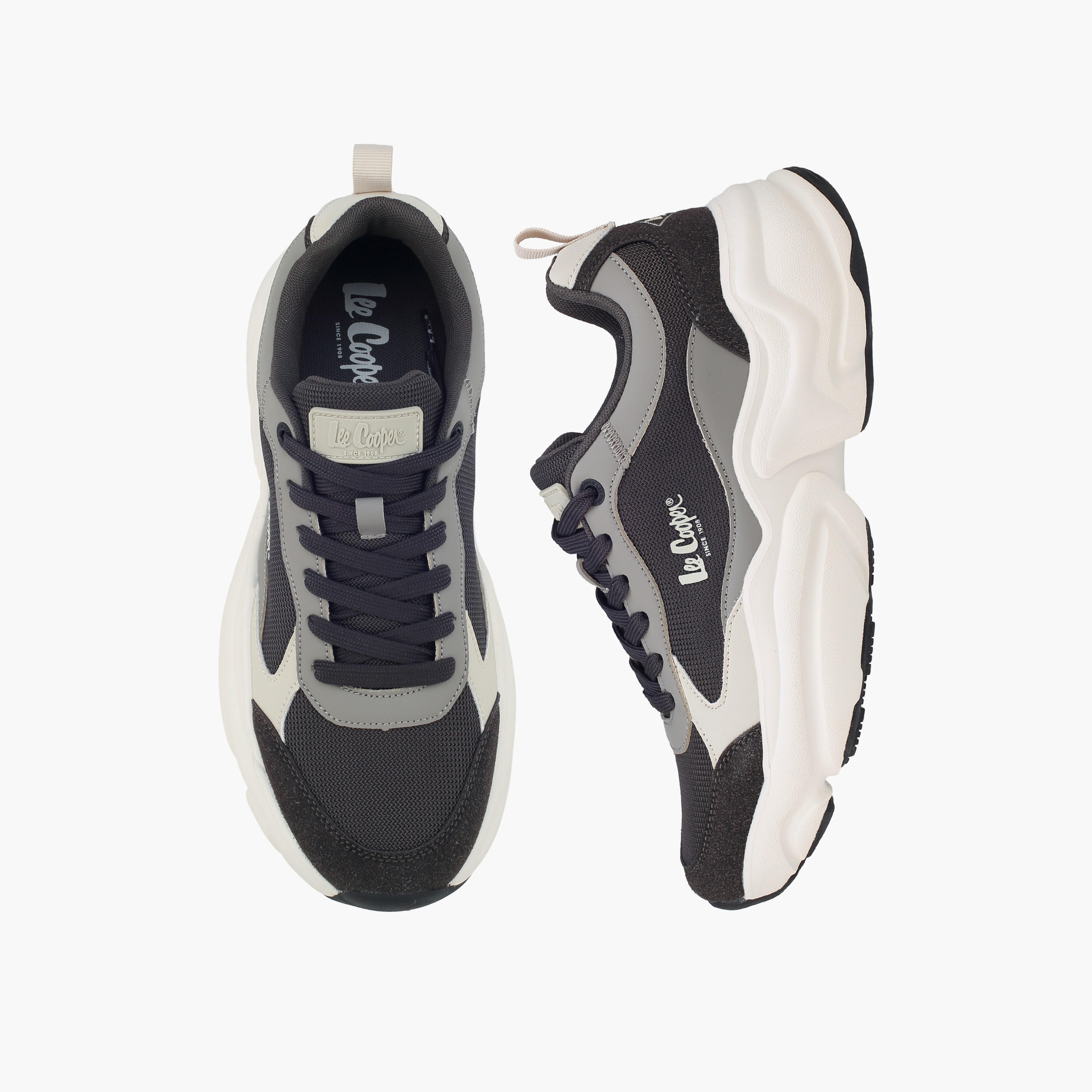 Lee Cooper Men Colourblock Lace-Up Sneakers-men-shoes-sneakers-image-1